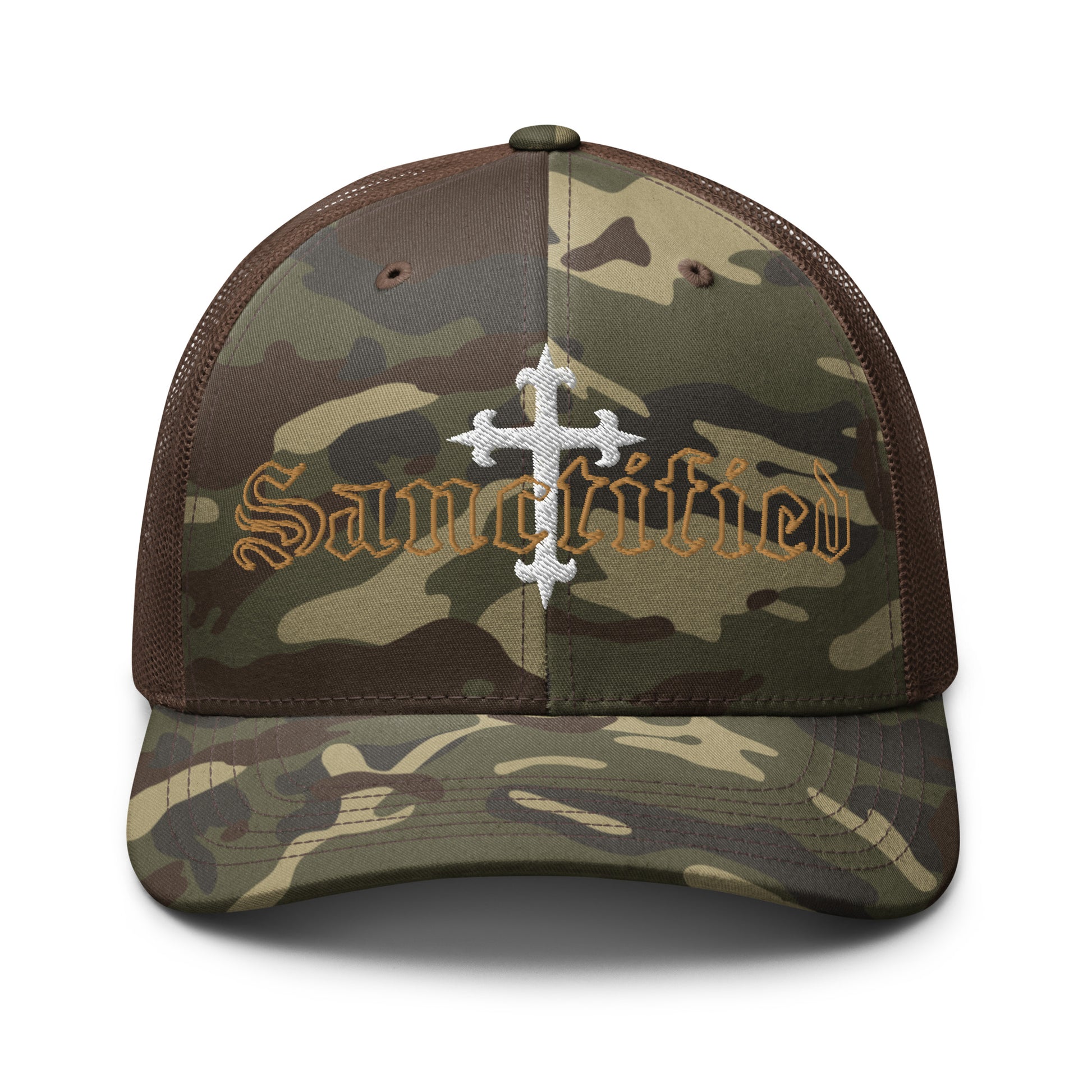Sanctified- Camouflage trucker hat