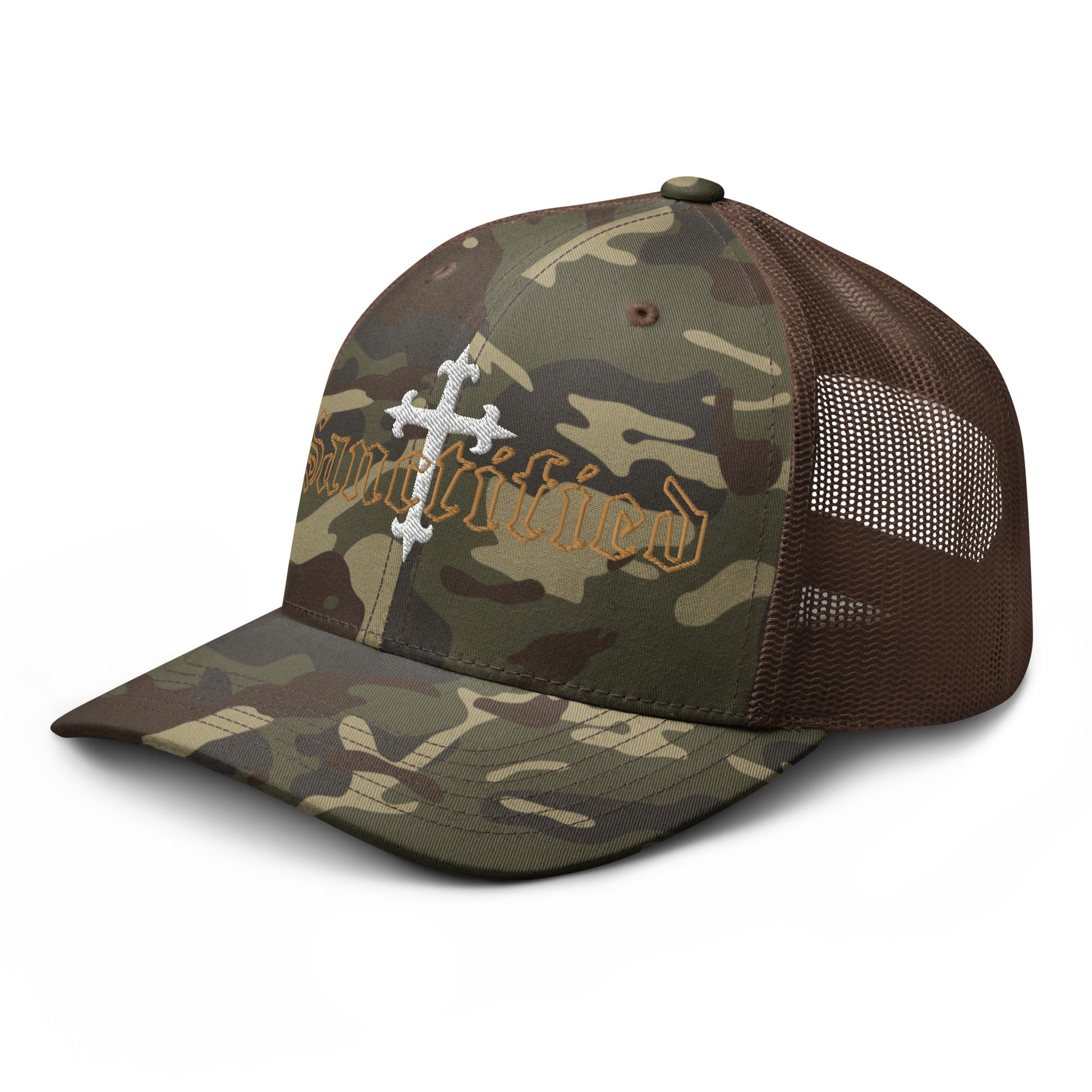 Sanctified- Camouflage trucker hat