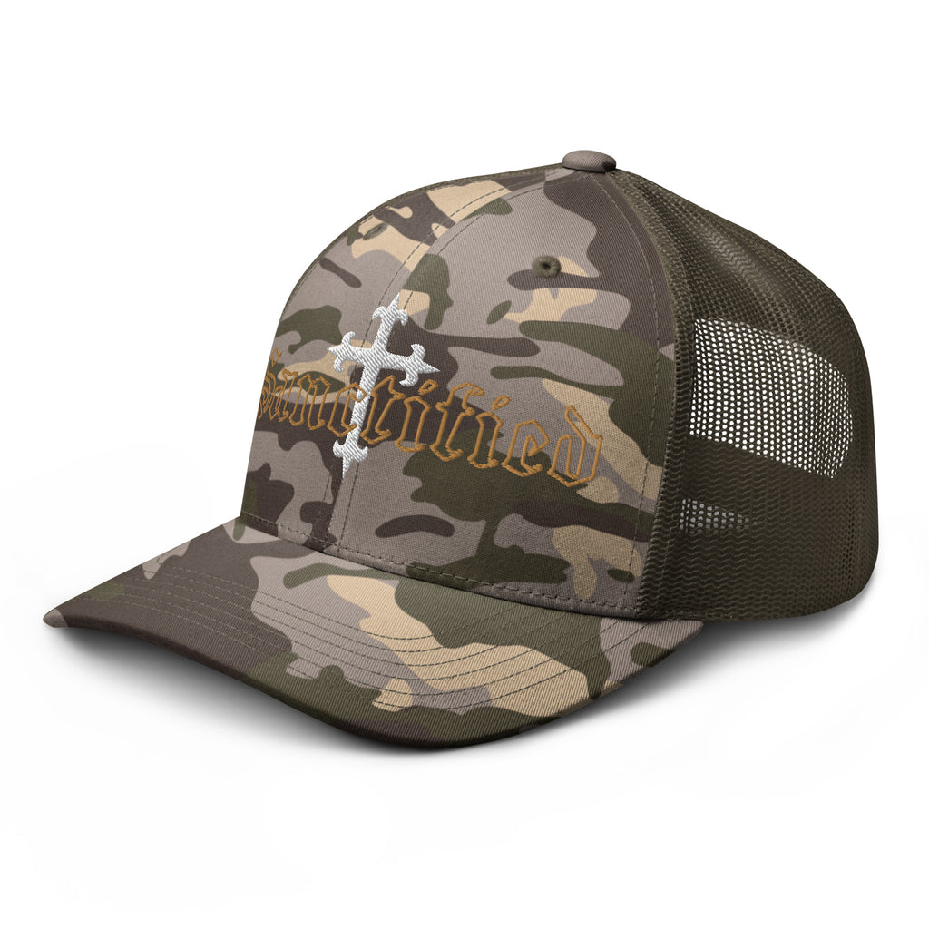 Sanctified- Camouflage trucker hat