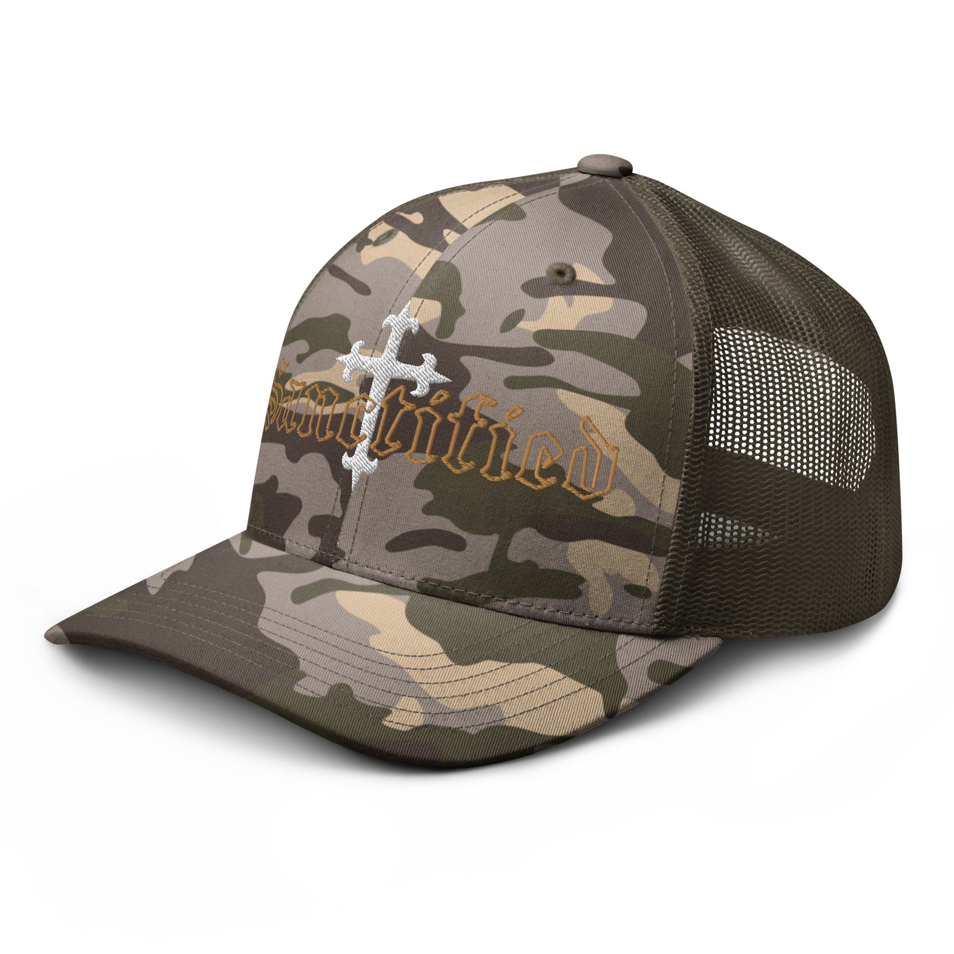 Sanctified- Camouflage trucker hat
