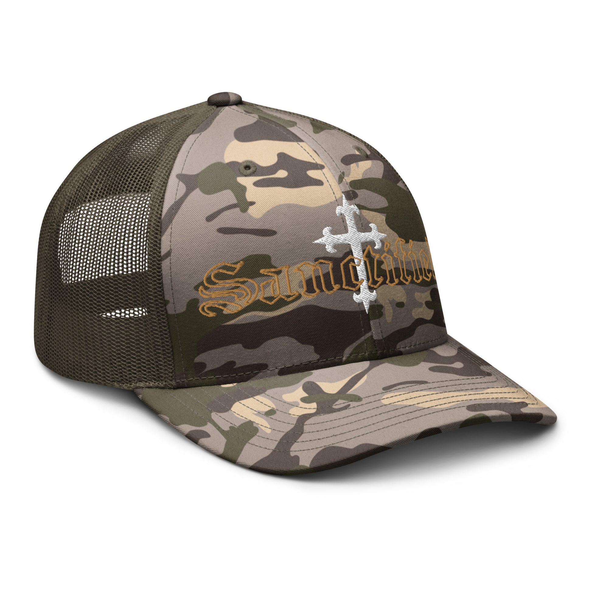 Sanctified- Camouflage trucker hat