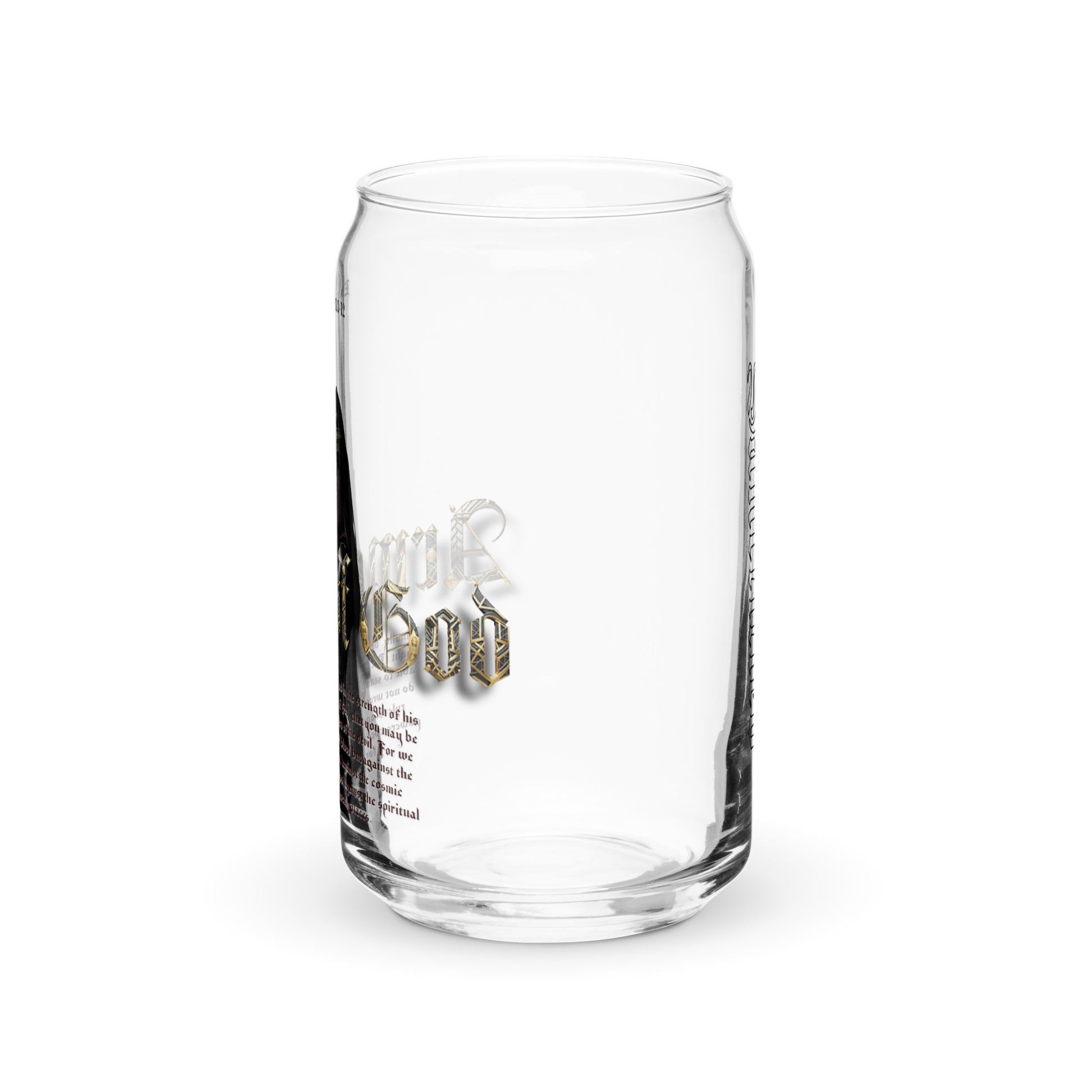 Can-shaped glass