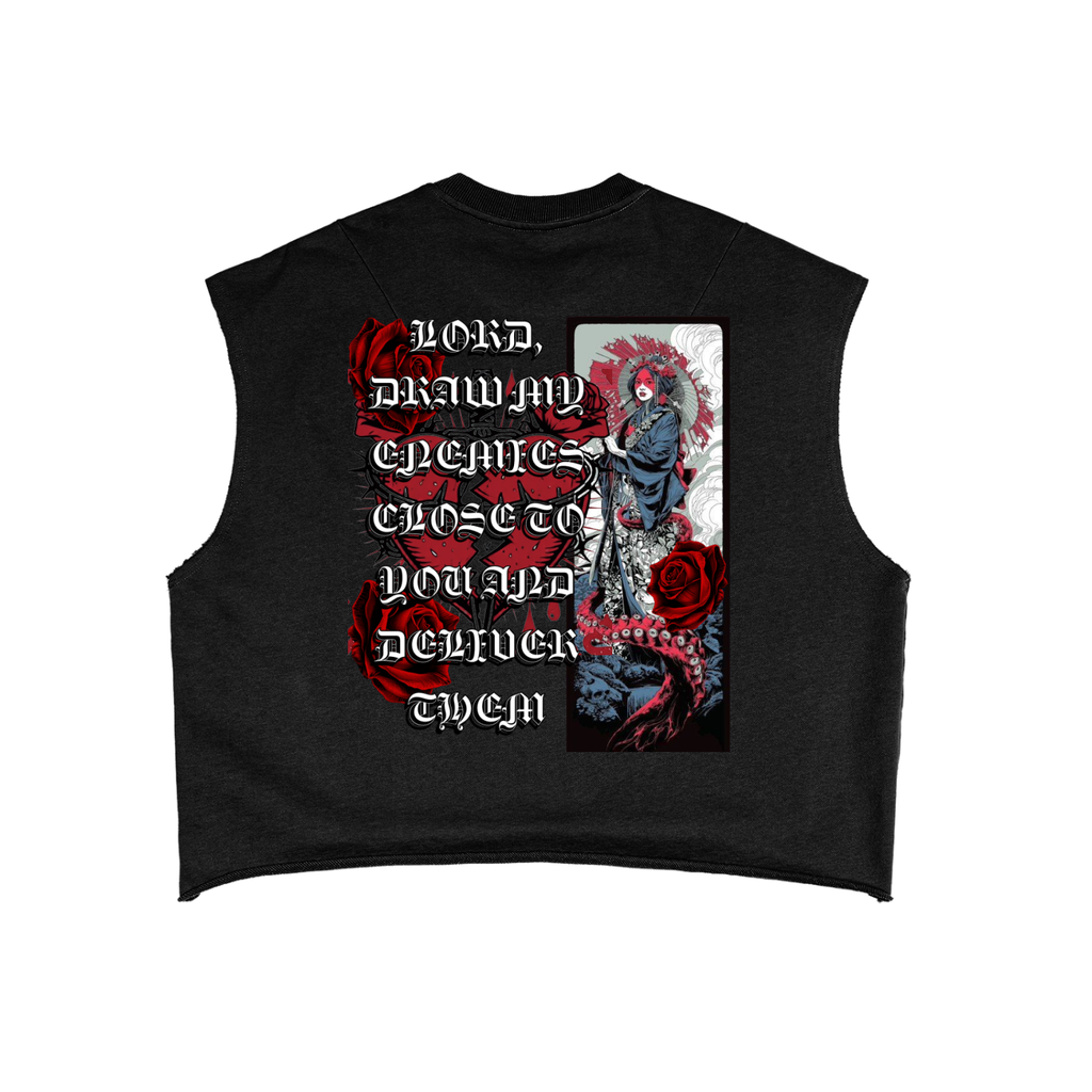 PRAY FOR YOUR ENEMIES- French Terry Boxy Tank Top