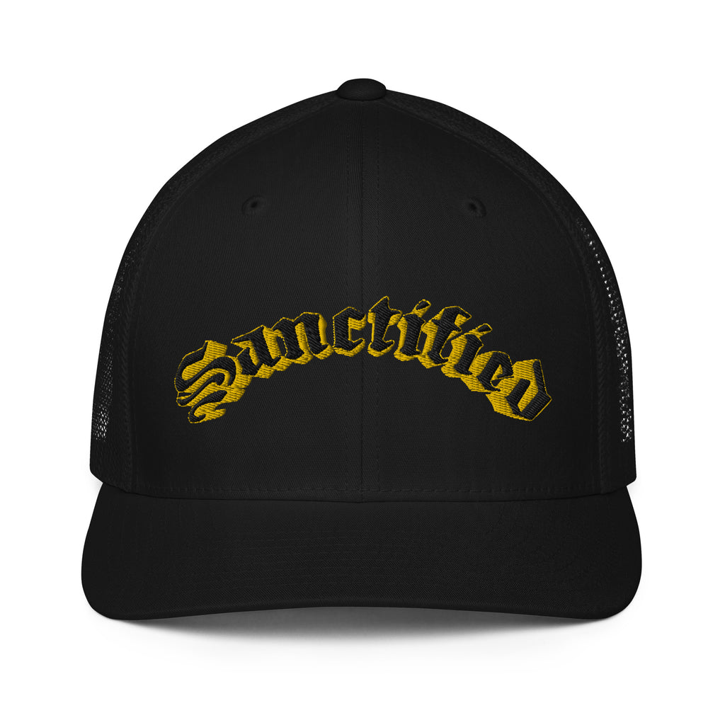 Sanctified Signature- Closed-back trucker cap
