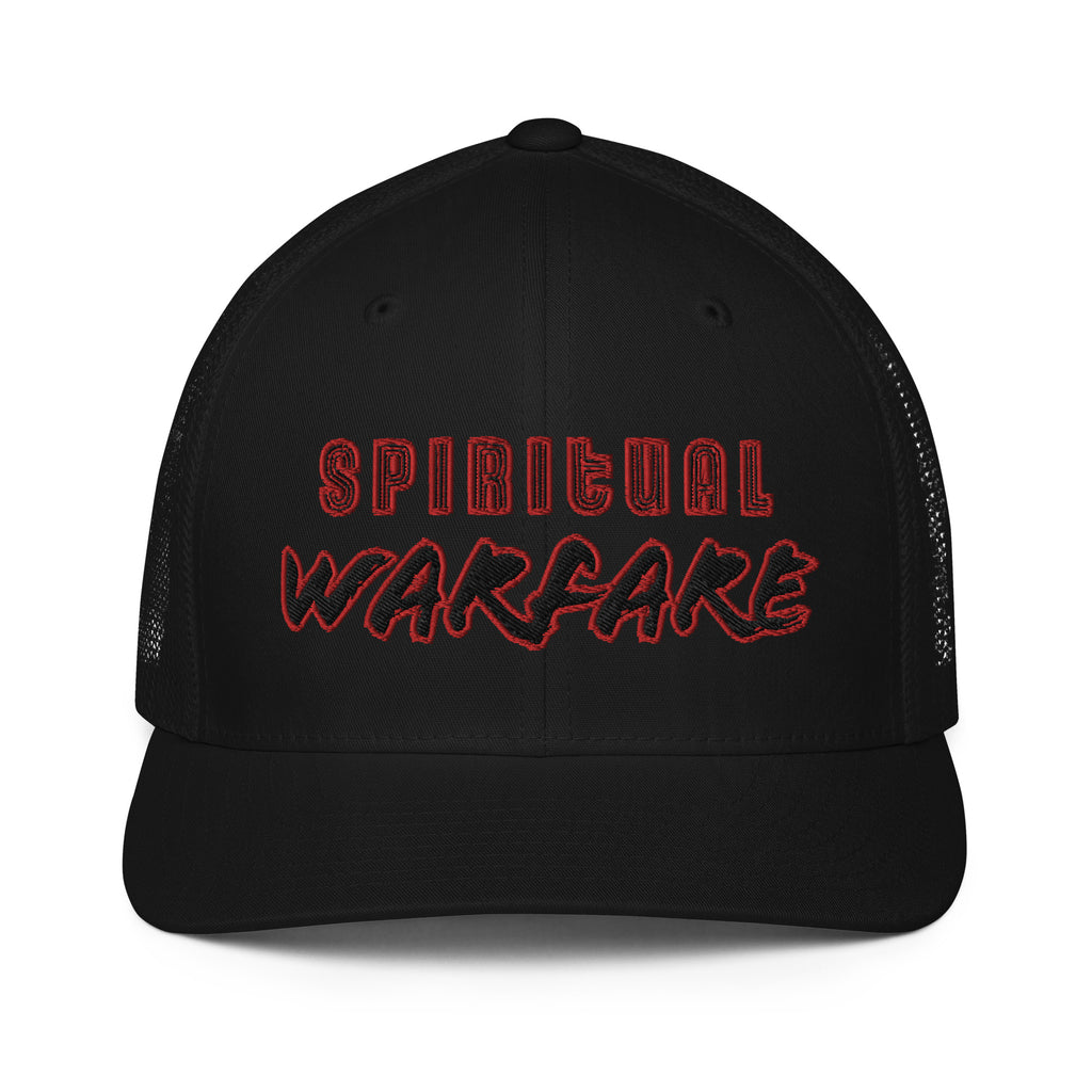 Spiritual Warfare- Closed-back trucker cap