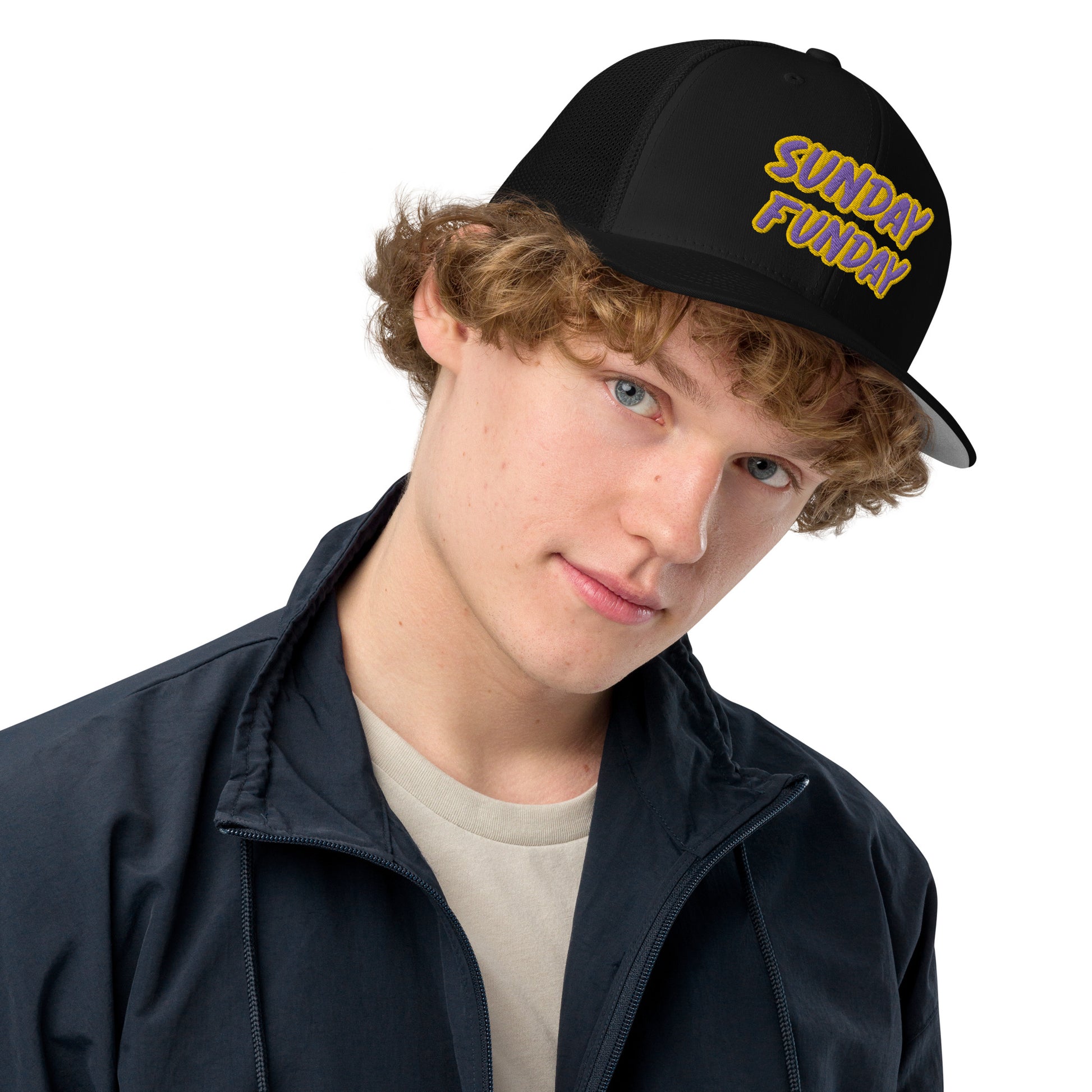 Sunday Funday- Closed-back trucker cap