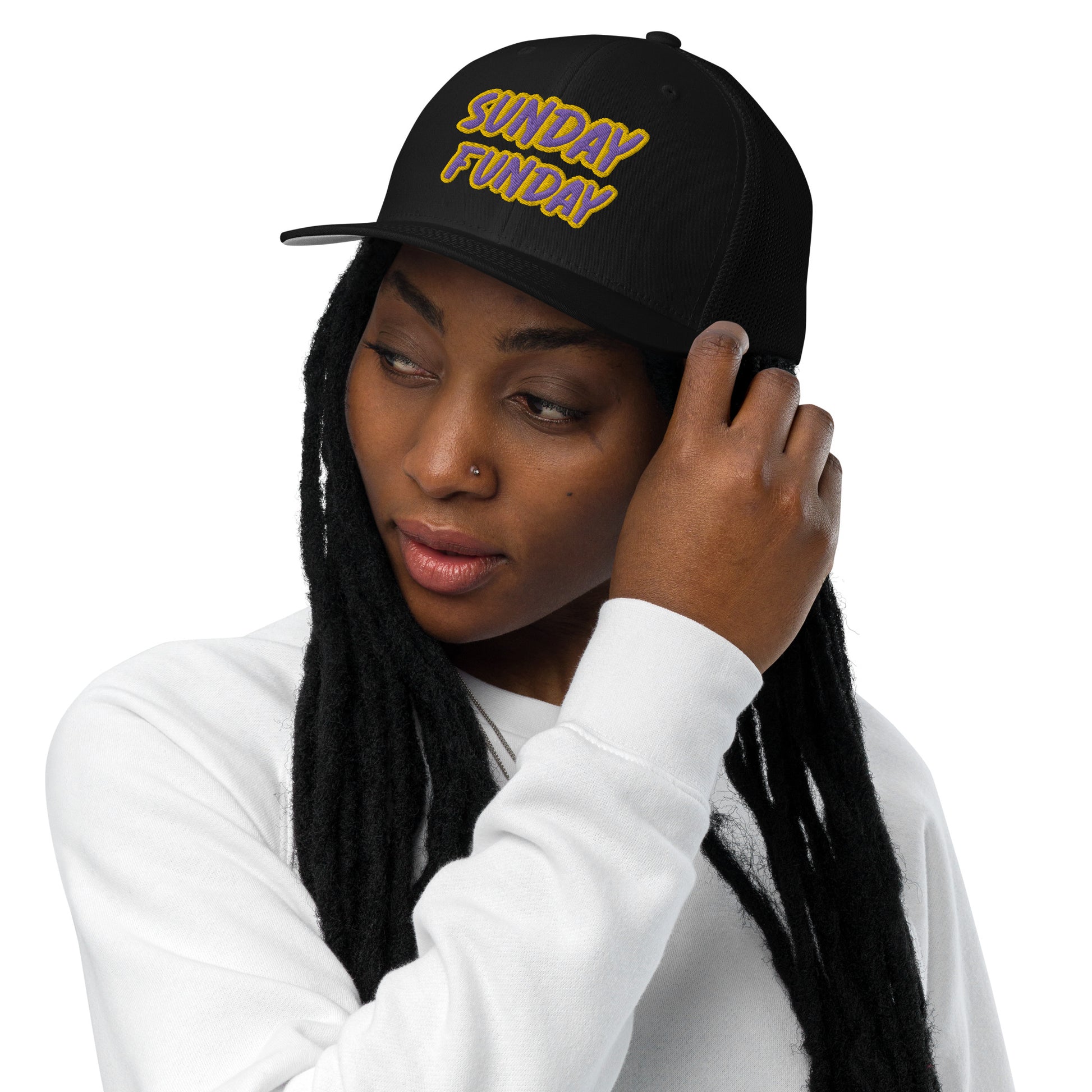 Sunday Funday- Closed-back trucker cap
