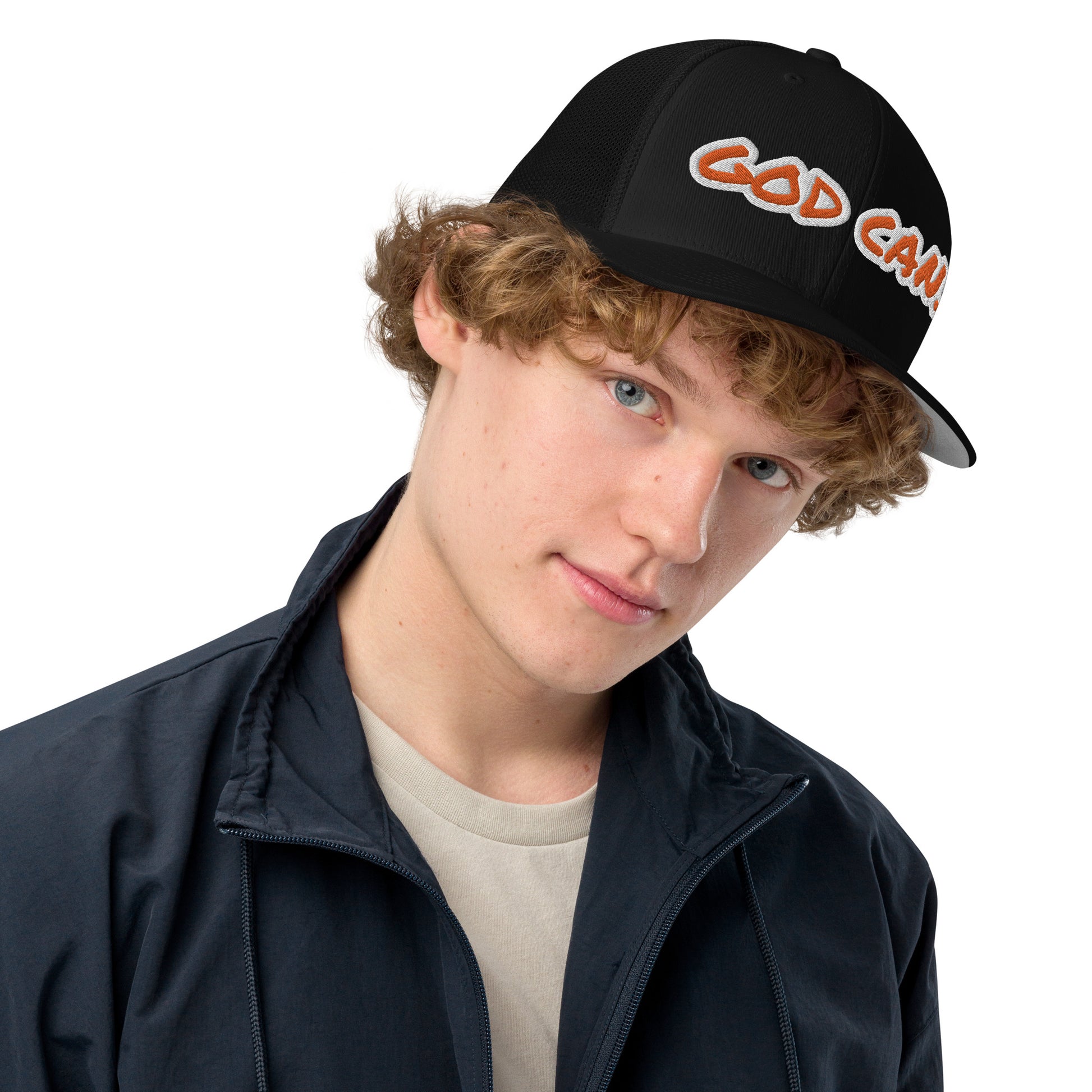 God Can.- Closed-back trucker cap