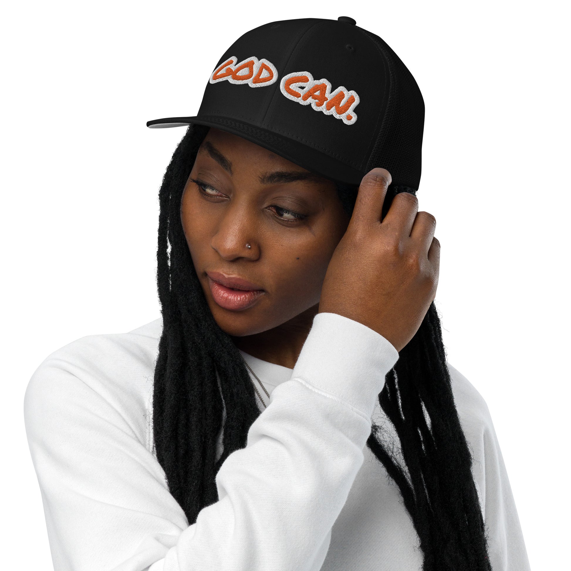 God Can.- Closed-back trucker cap