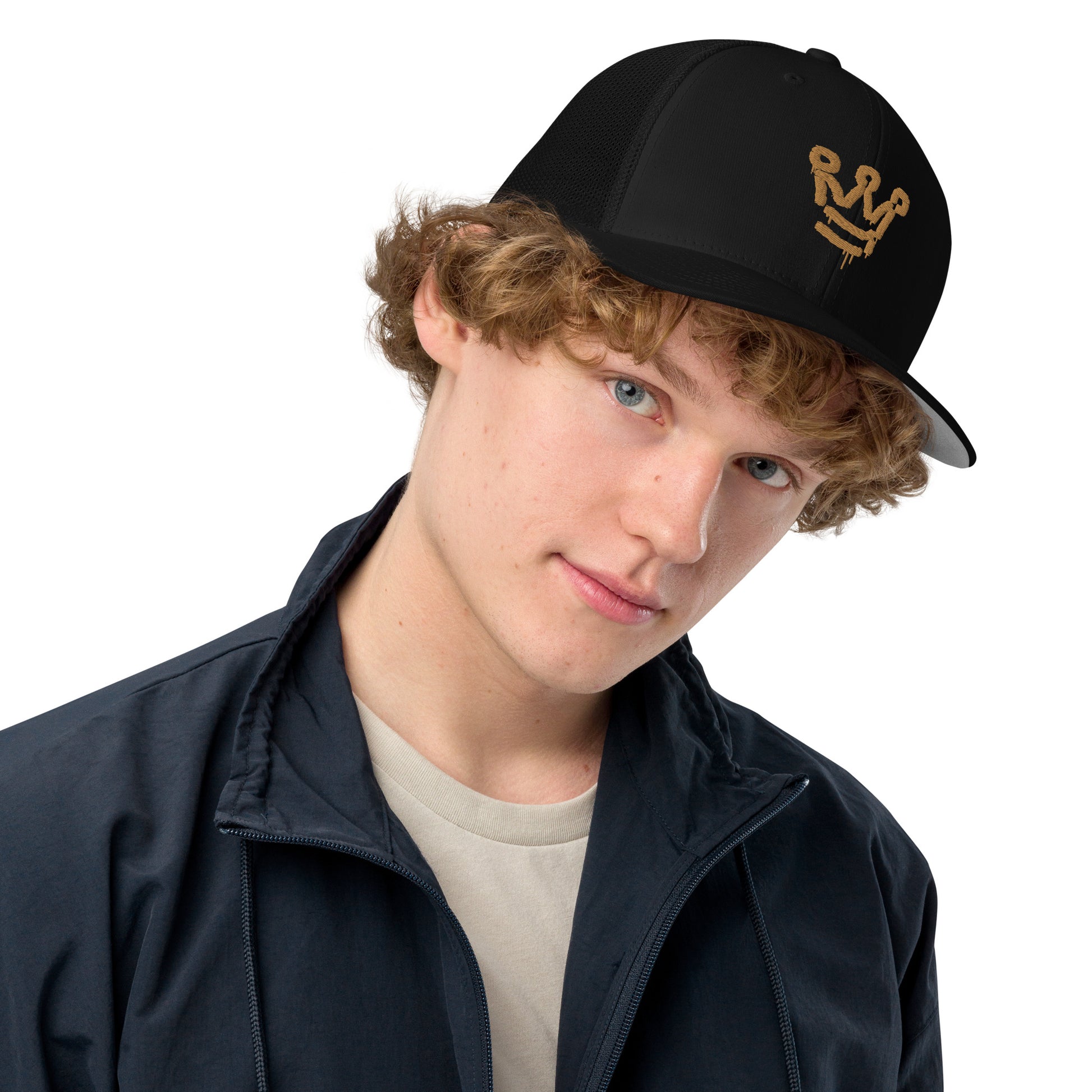 I AM A CROWN- Closed-back trucker cap