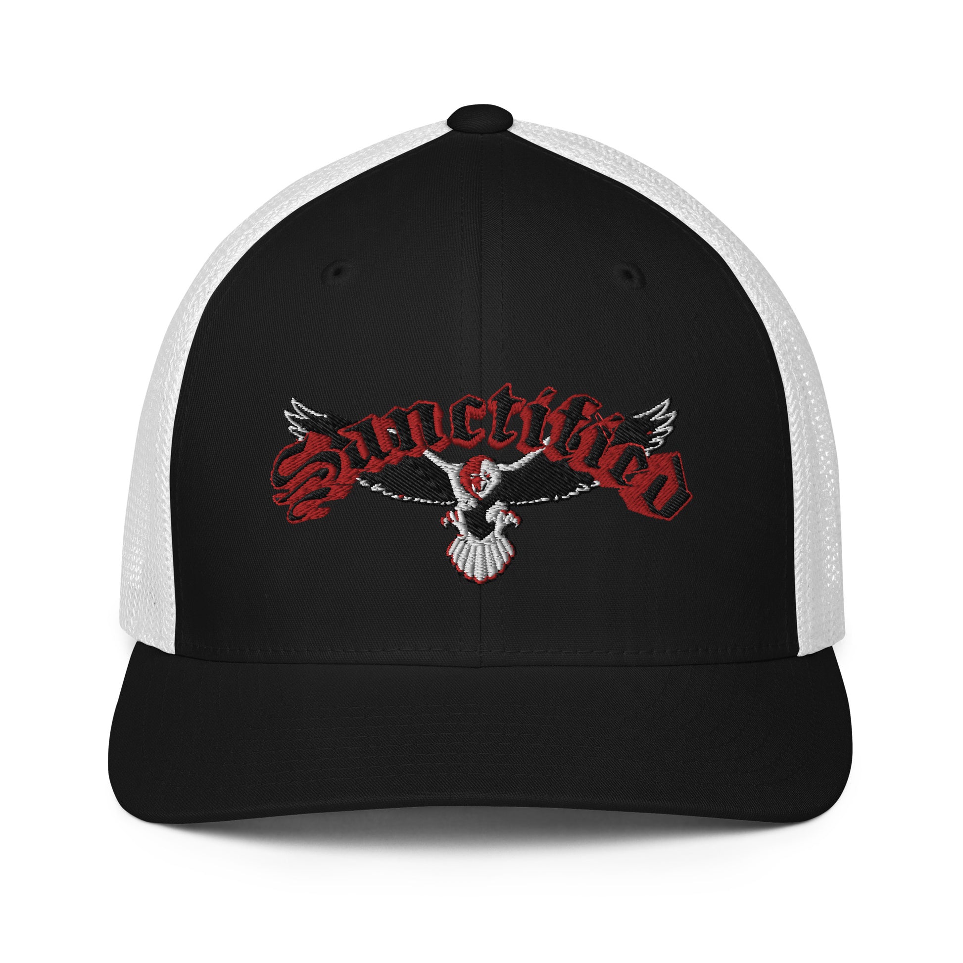 Sanctified Eagle- Closed-back trucker cap