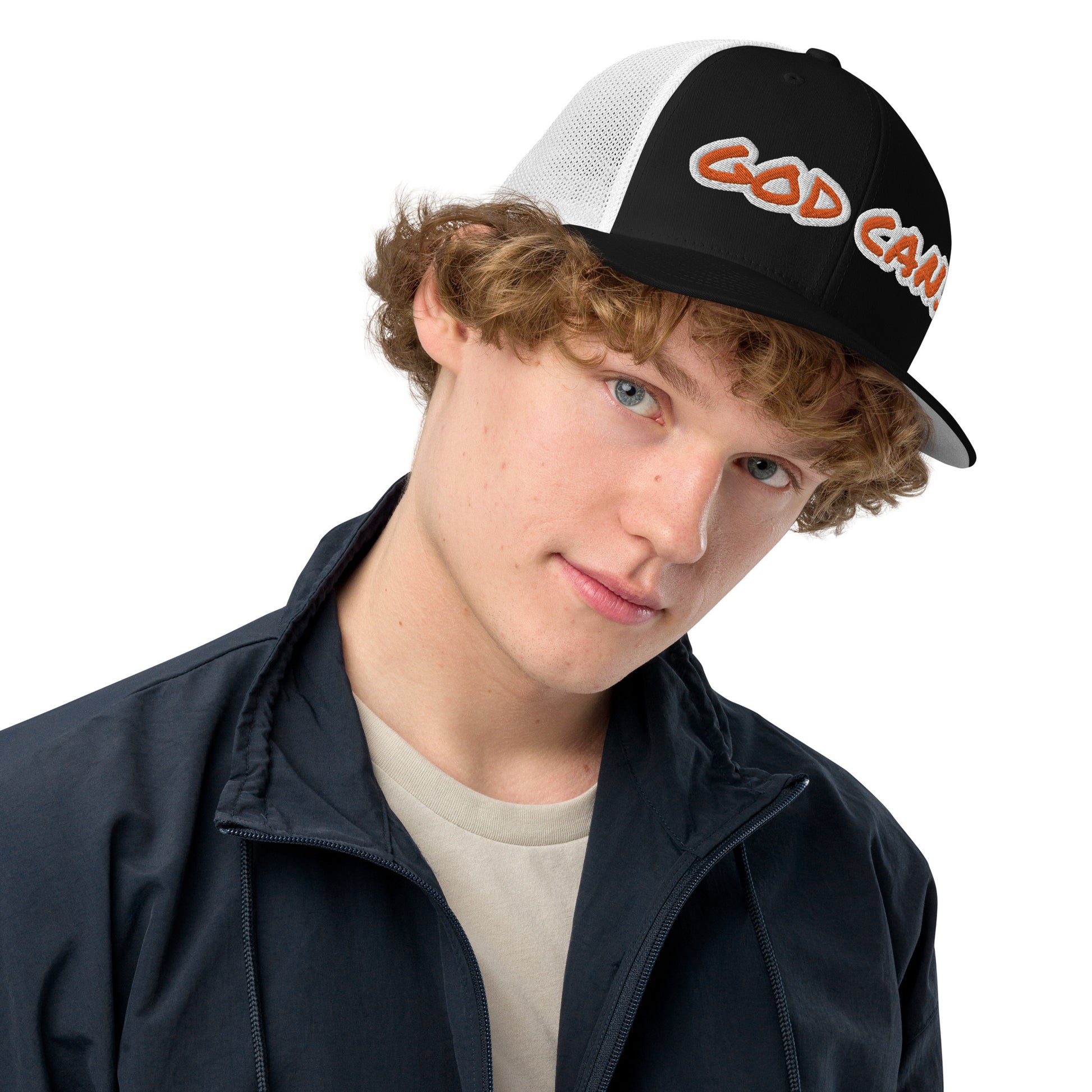 God Can.- Closed-back trucker cap