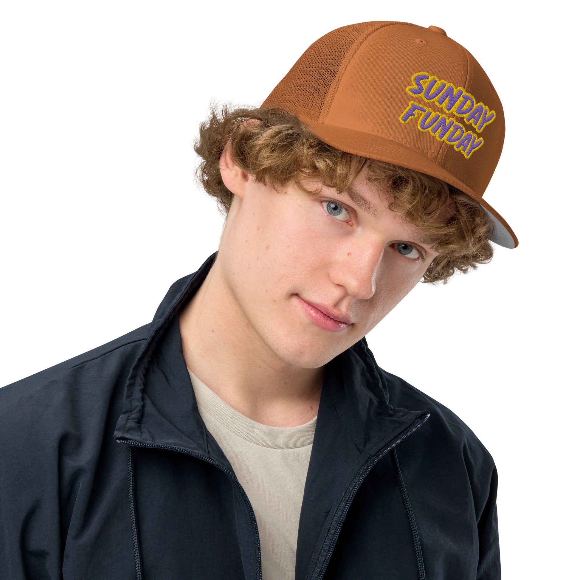 Sunday Funday- Closed-back trucker cap