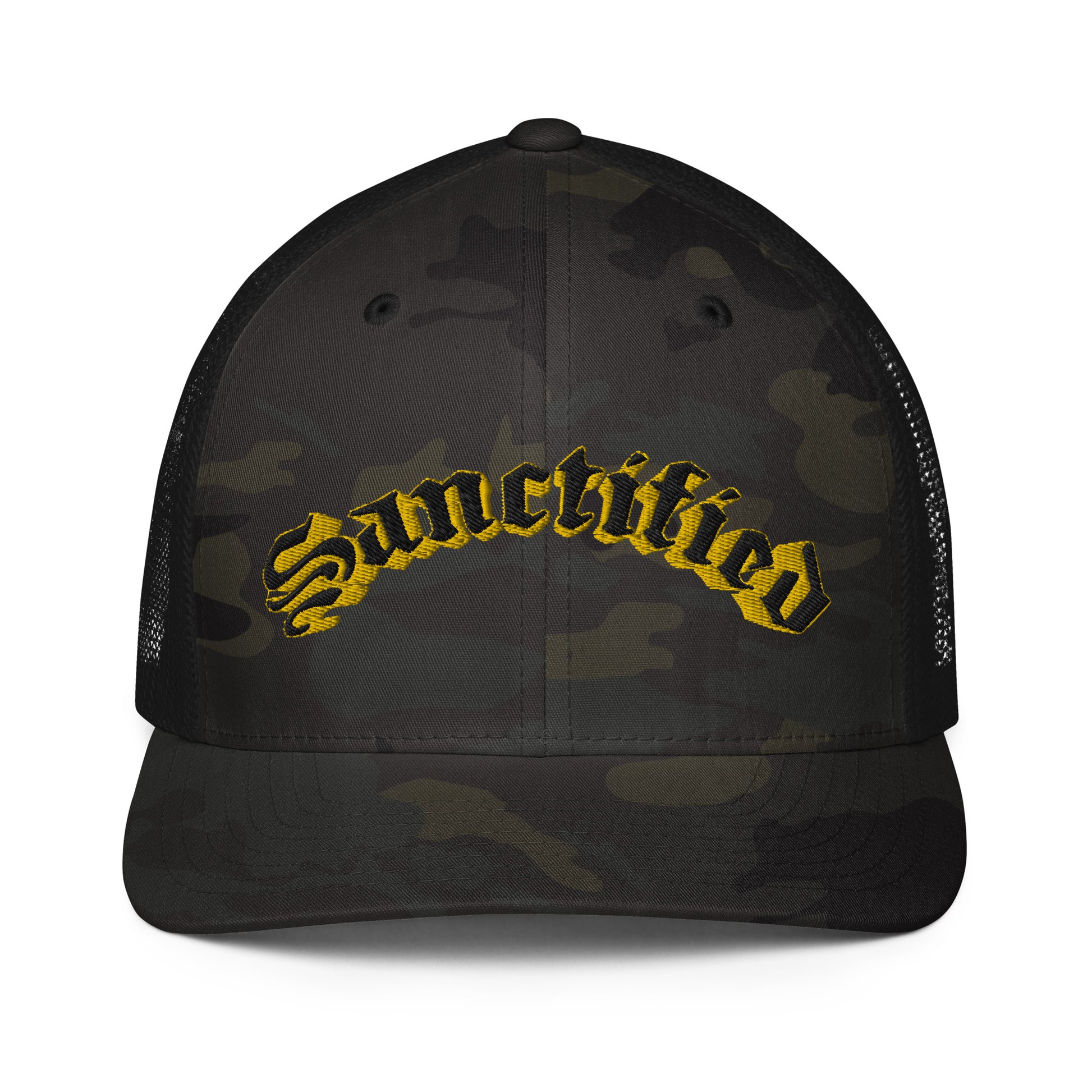 Sanctified Signature- Closed-back trucker cap
