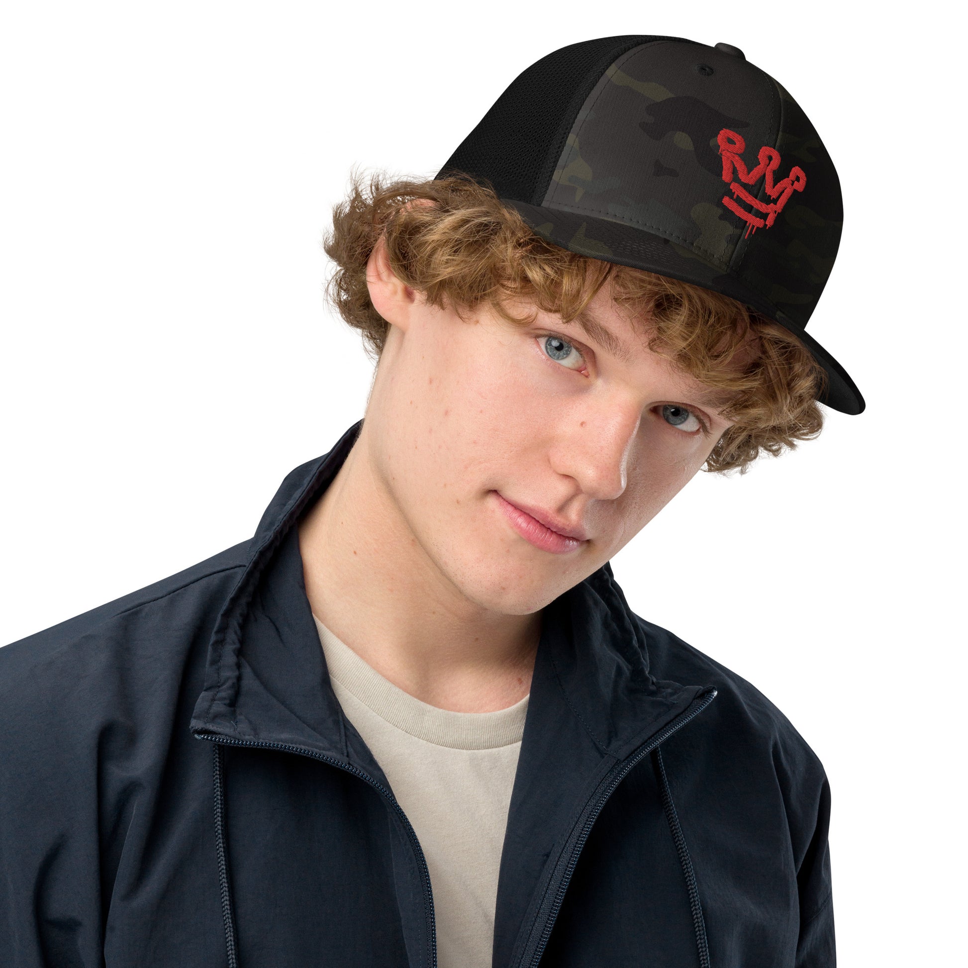 I Am a Crown- Closed-back trucker cap