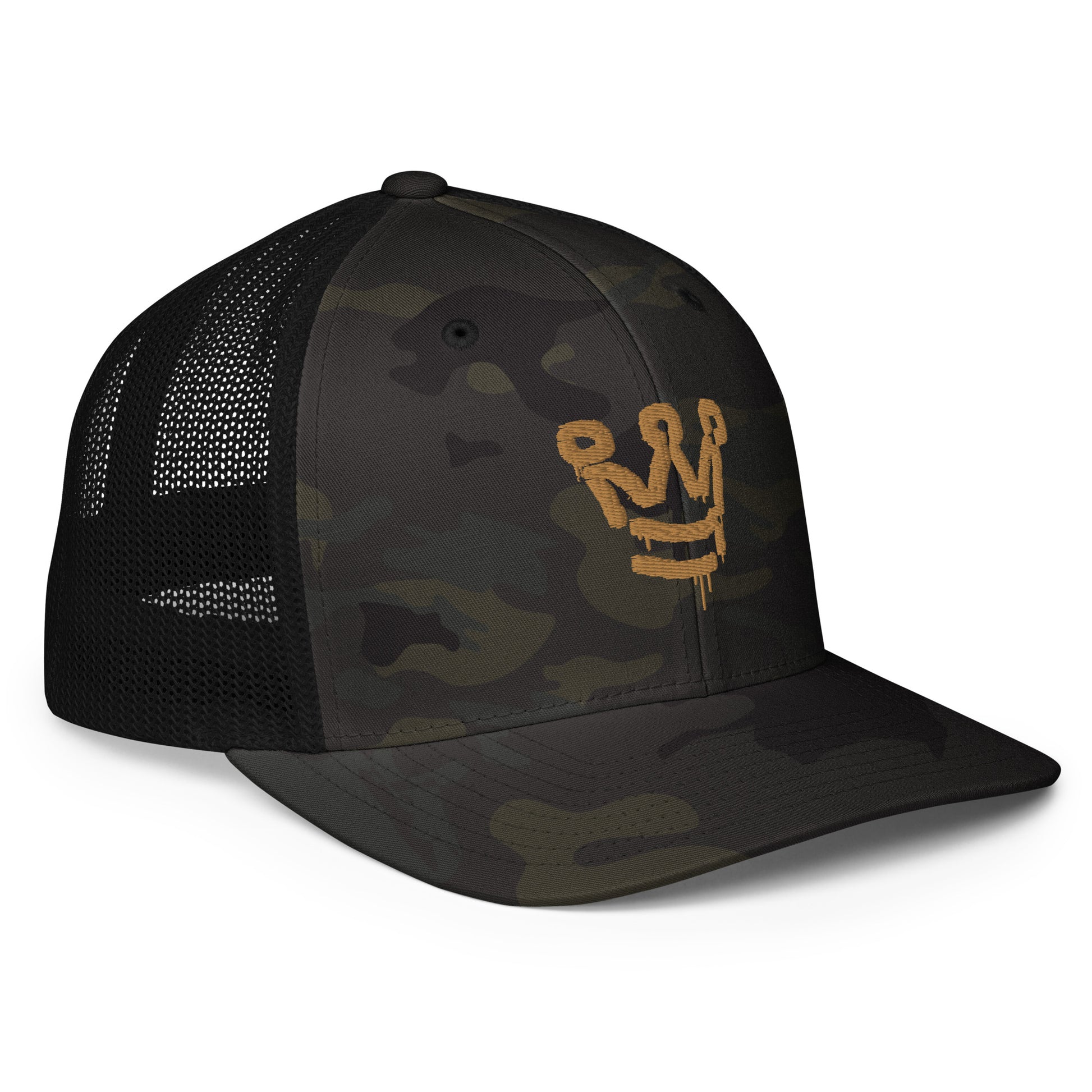 I AM A CROWN- Closed-back trucker cap