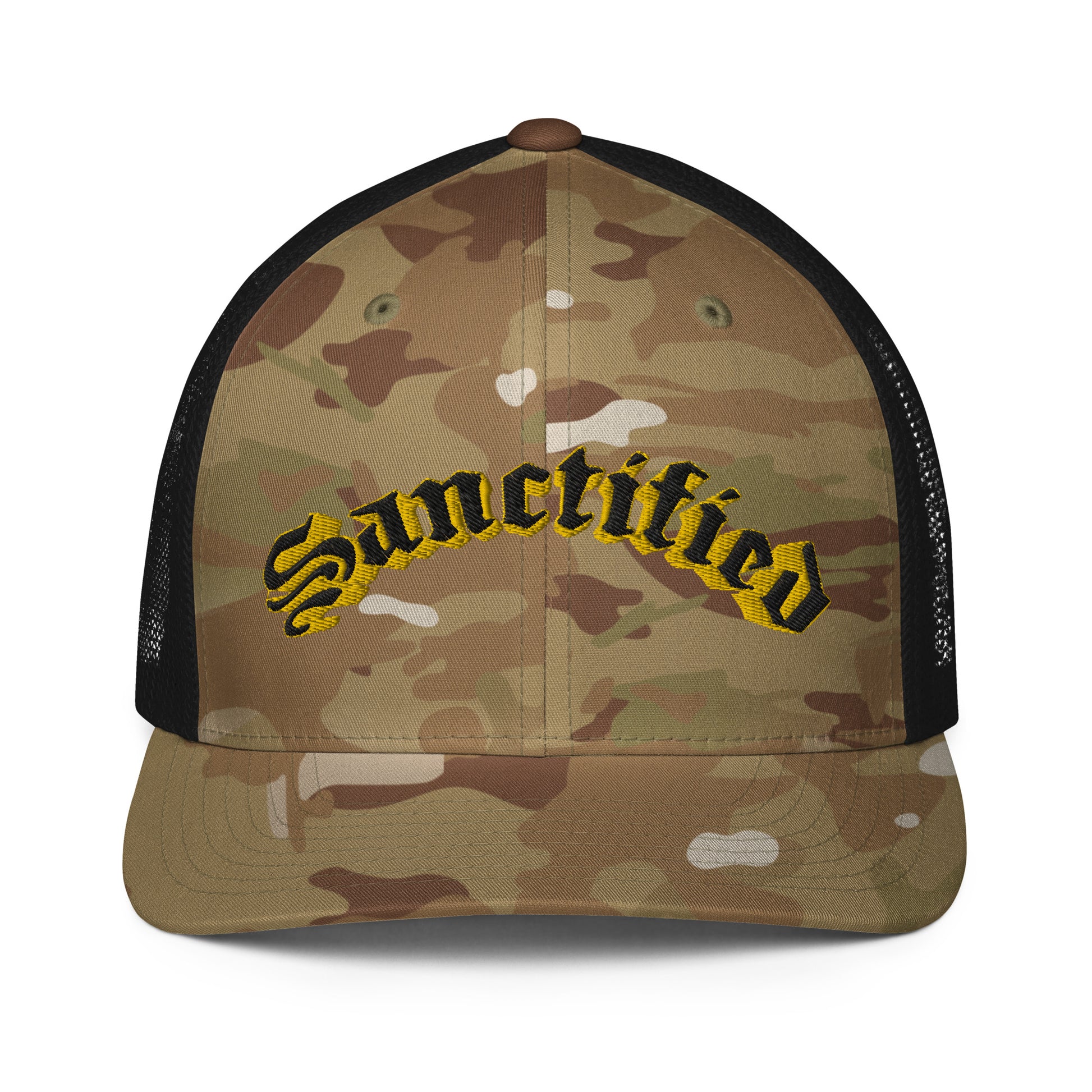 Sanctified Signature- Closed-back trucker cap