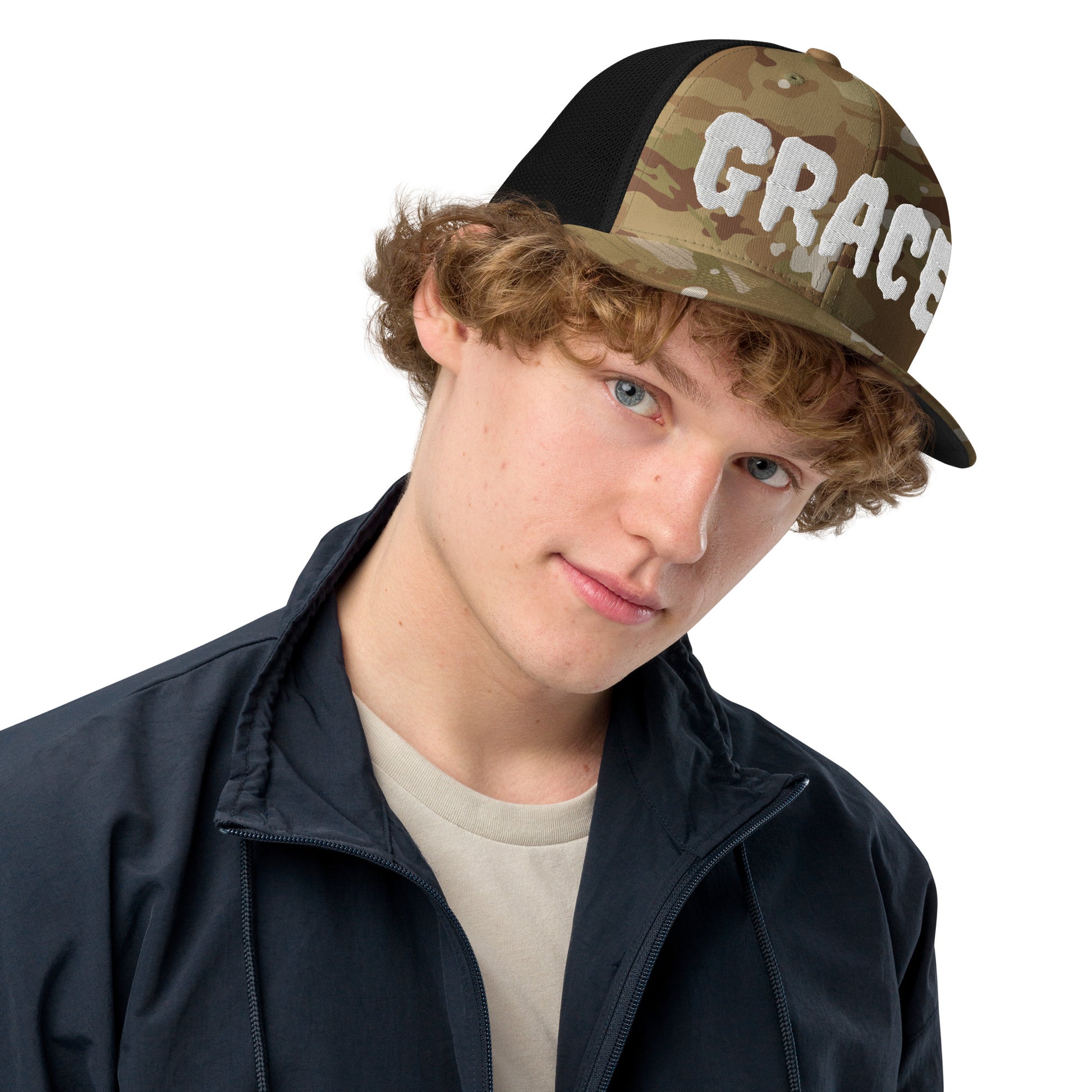 Grace- Closed-back trucker cap