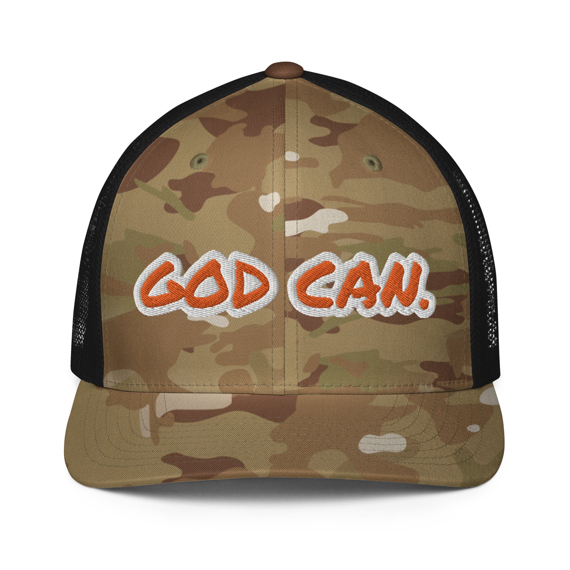 God Can.- Closed-back trucker cap