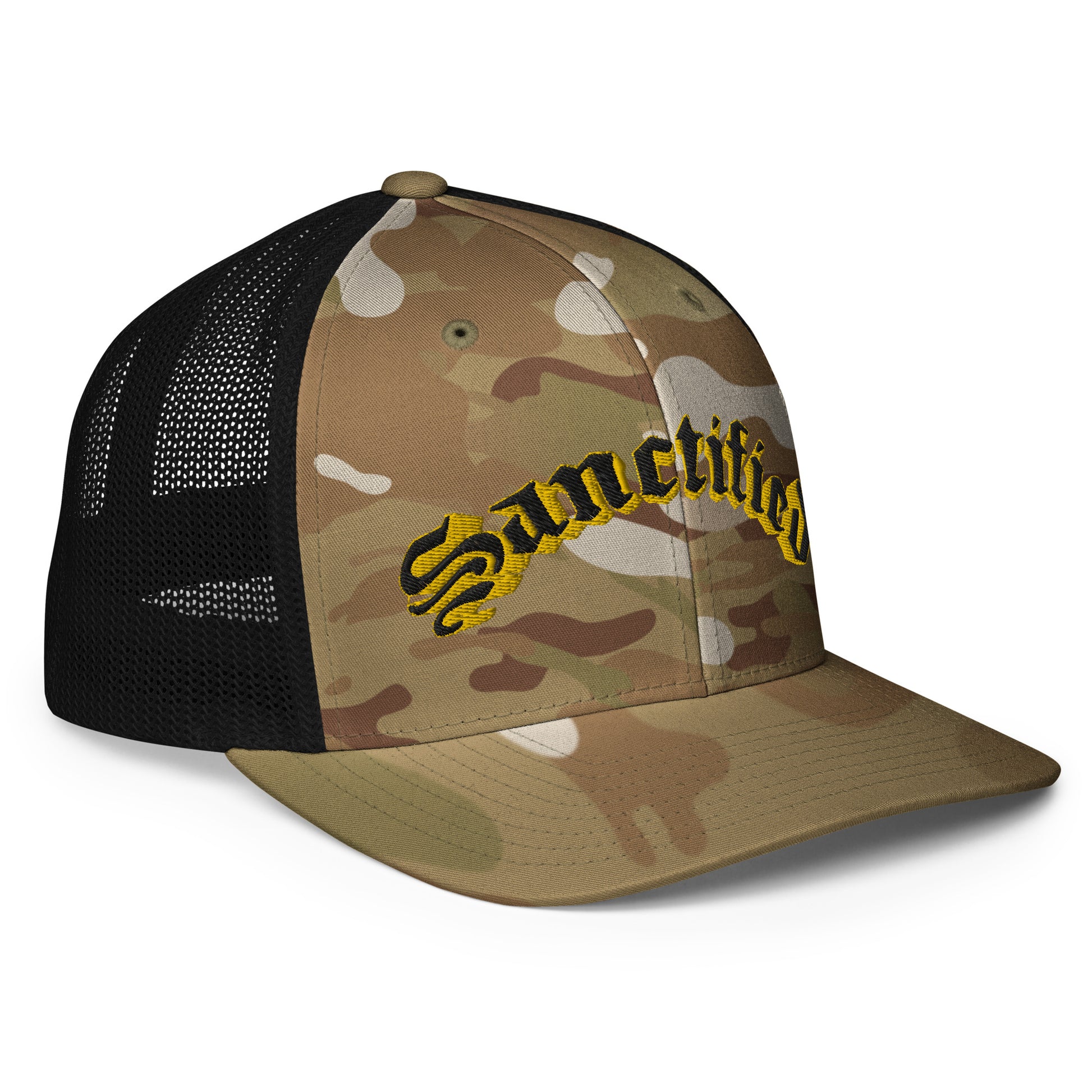 Sanctified Signature- Closed-back trucker cap