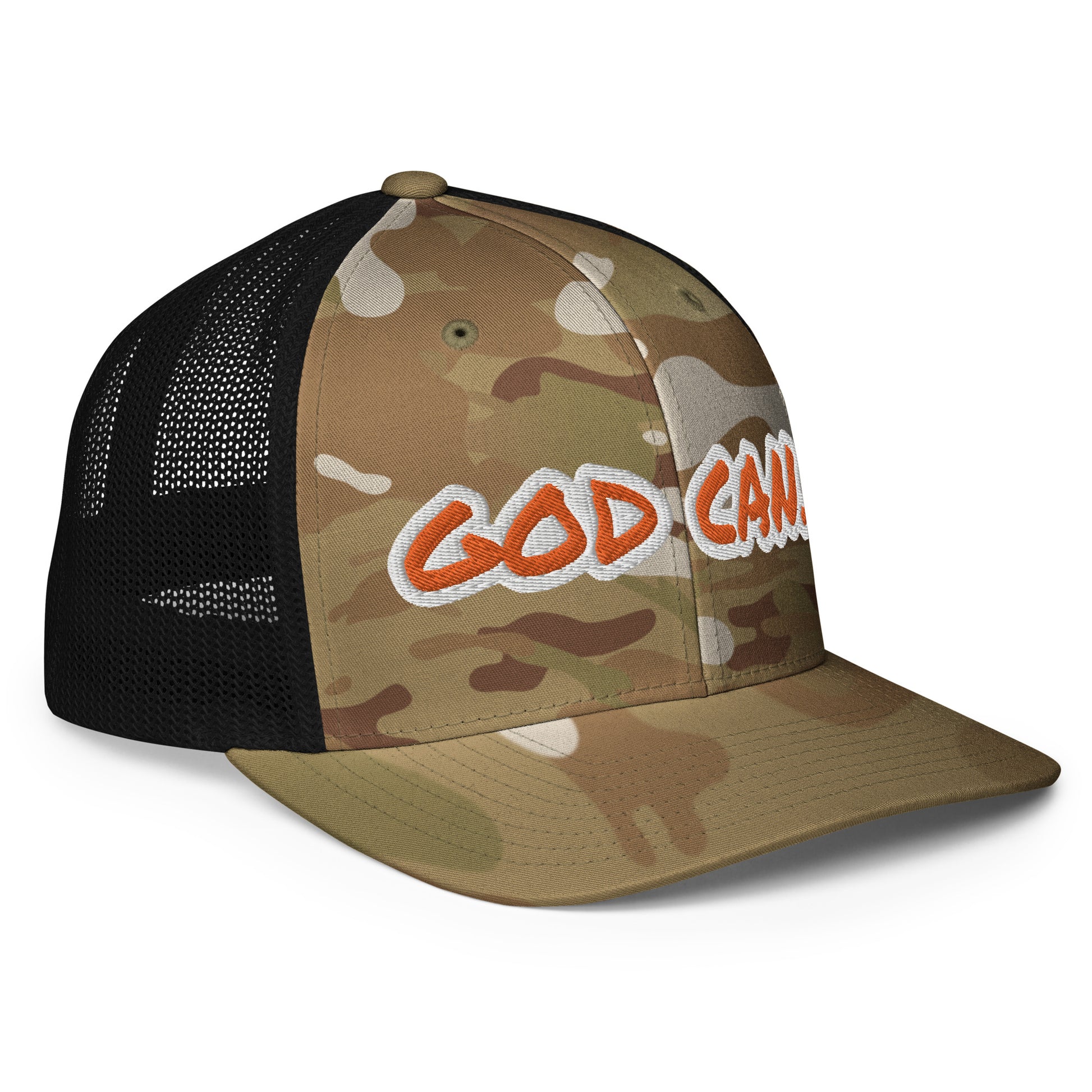 God Can.- Closed-back trucker cap