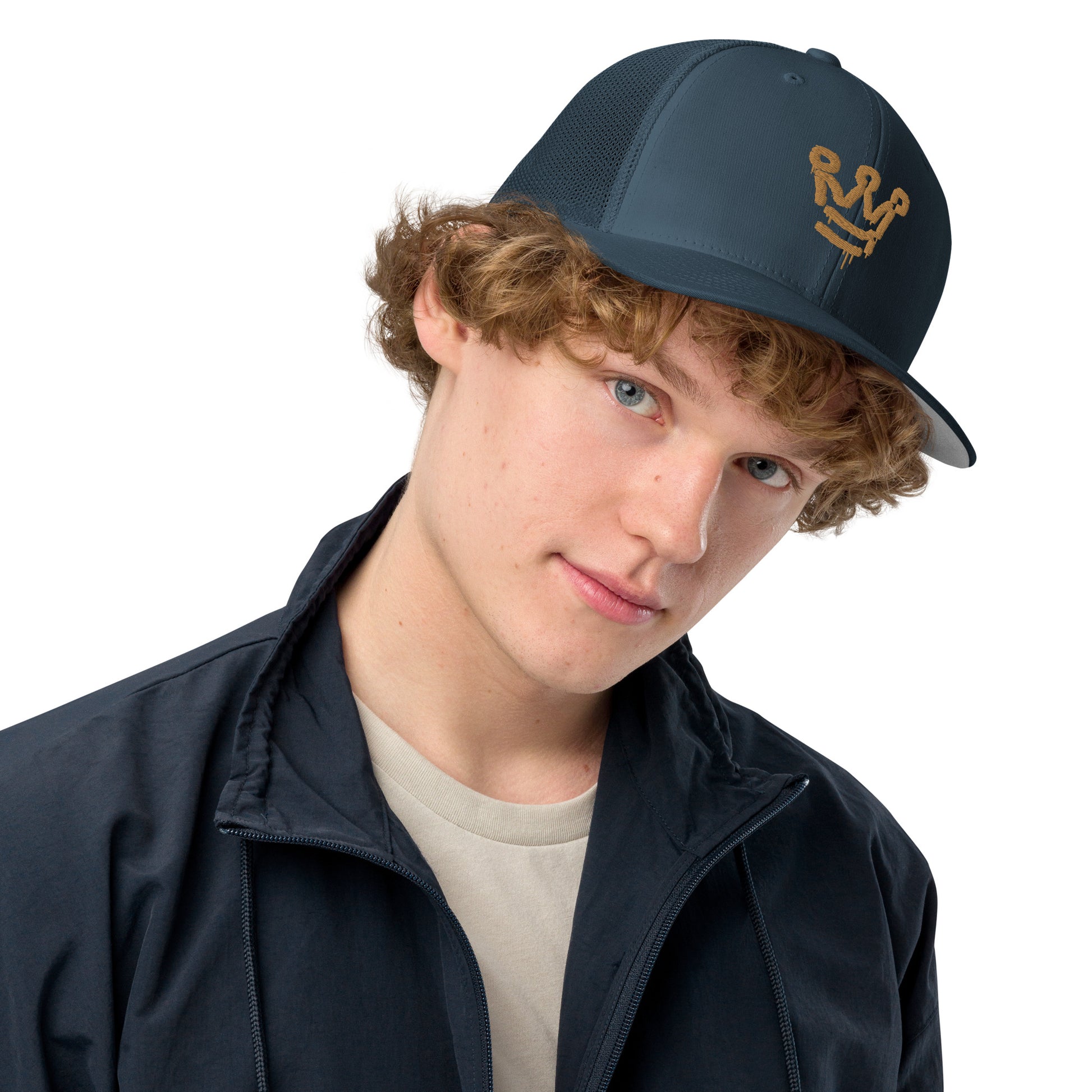 I AM A CROWN- Closed-back trucker cap