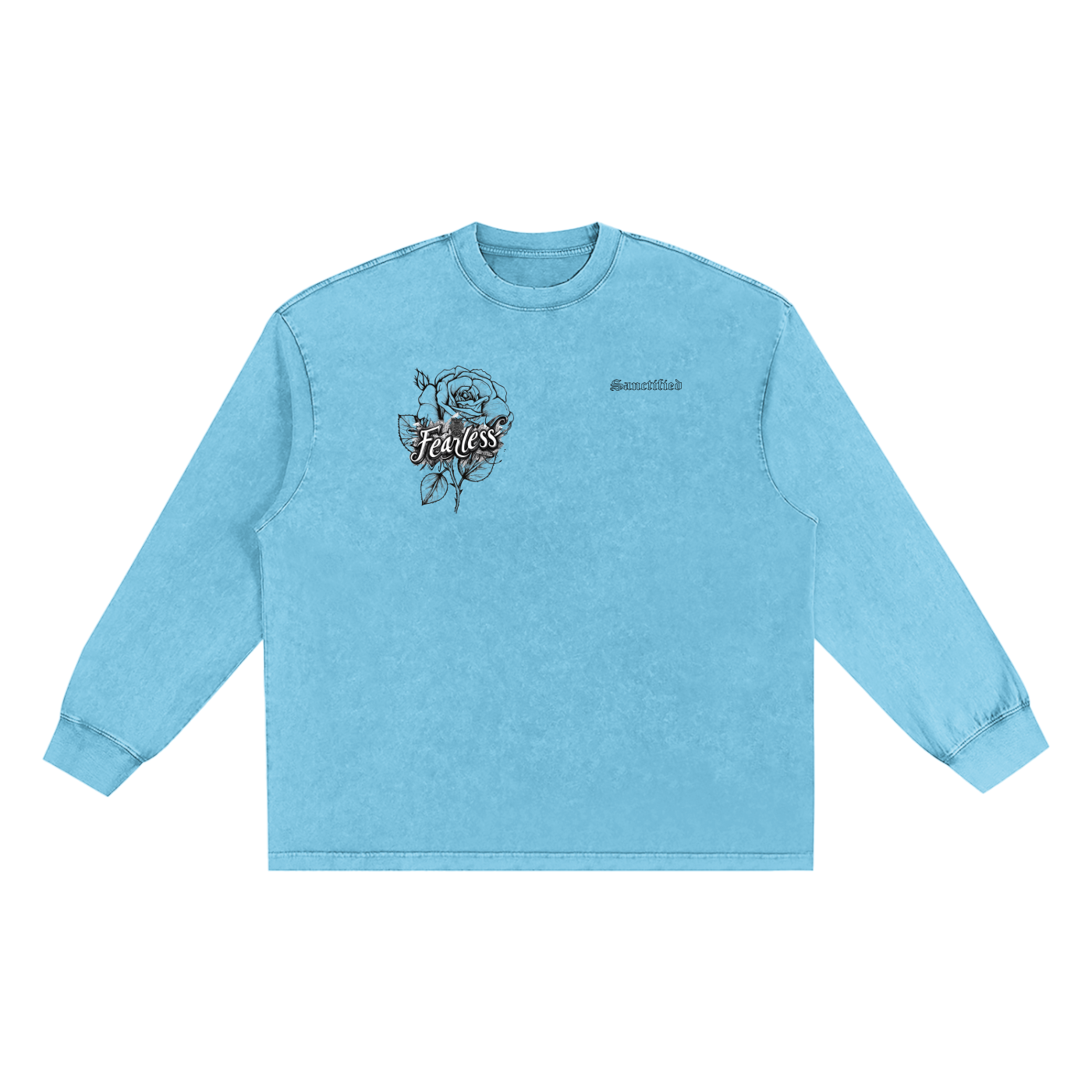 Snow Washed Frayed Edge T-Shirt