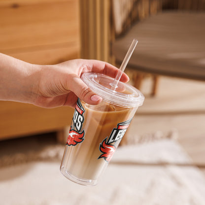 North Side H.S. Clear plastic tumbler