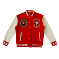 BOLD AS A LION- Two-Tone Fleeced Varsity Jacket