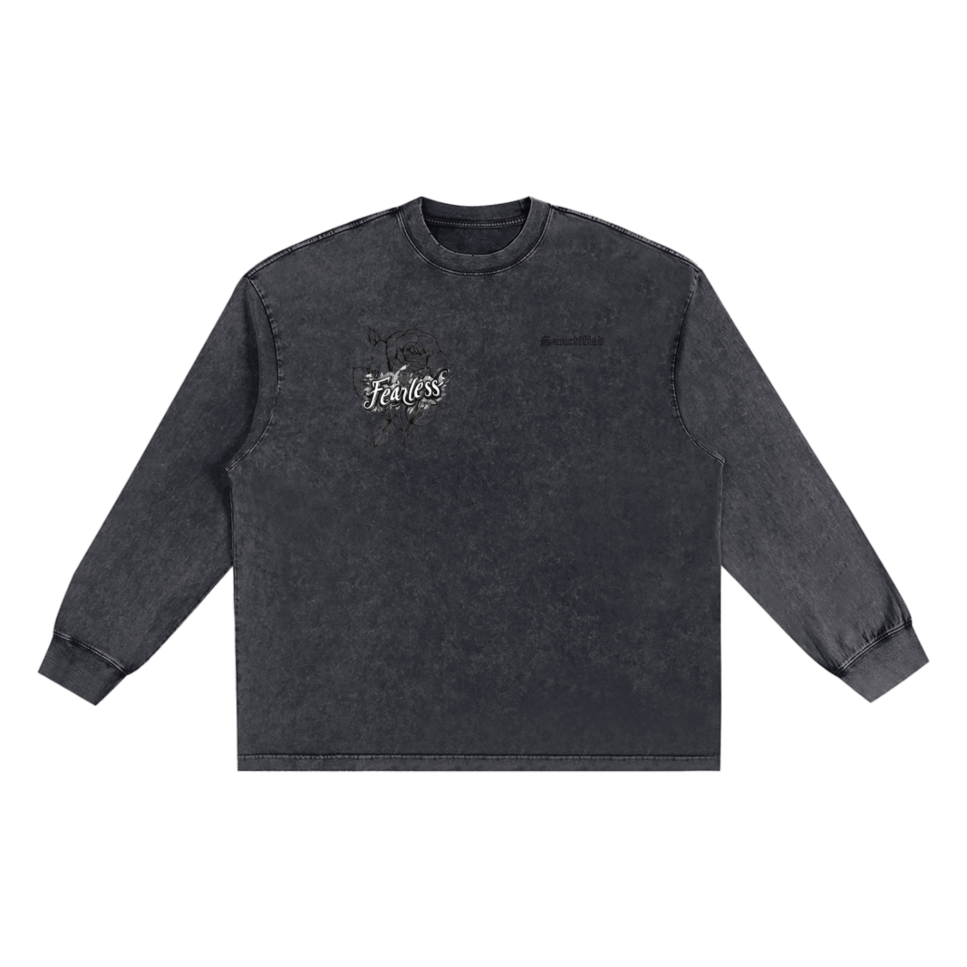 Snow Washed Frayed Edge T-Shirt