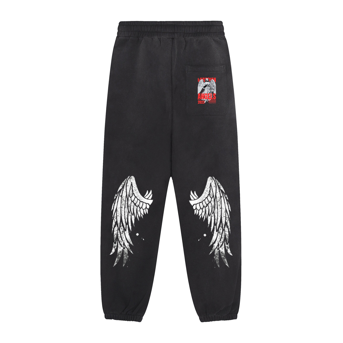 FEARLESS- Sun Fade Contrast Tape Fleece Jogged Sweatpants
