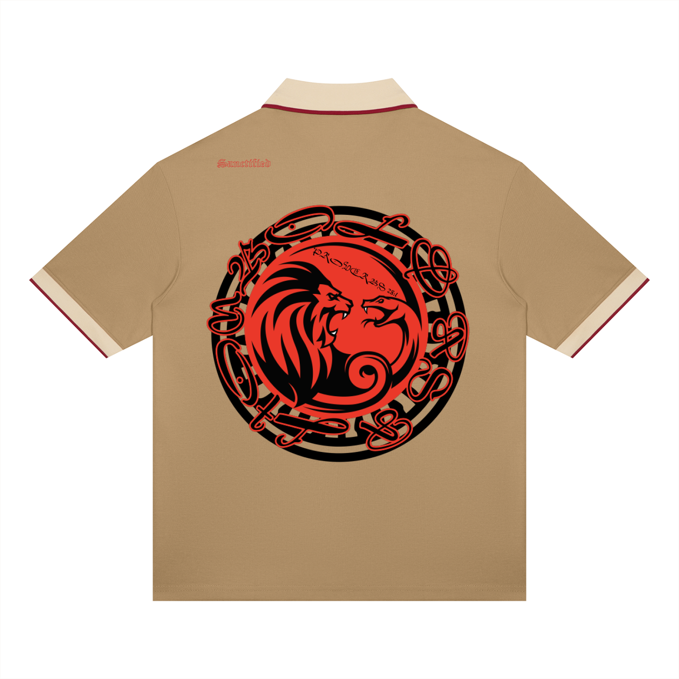 BOLD AS A LION- Unisex Color Block Polo Shirt