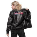 Sanctified- Leather Bomber Jacket