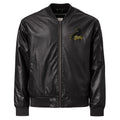 Snider H.S. Faux Leather Bomber Jacket