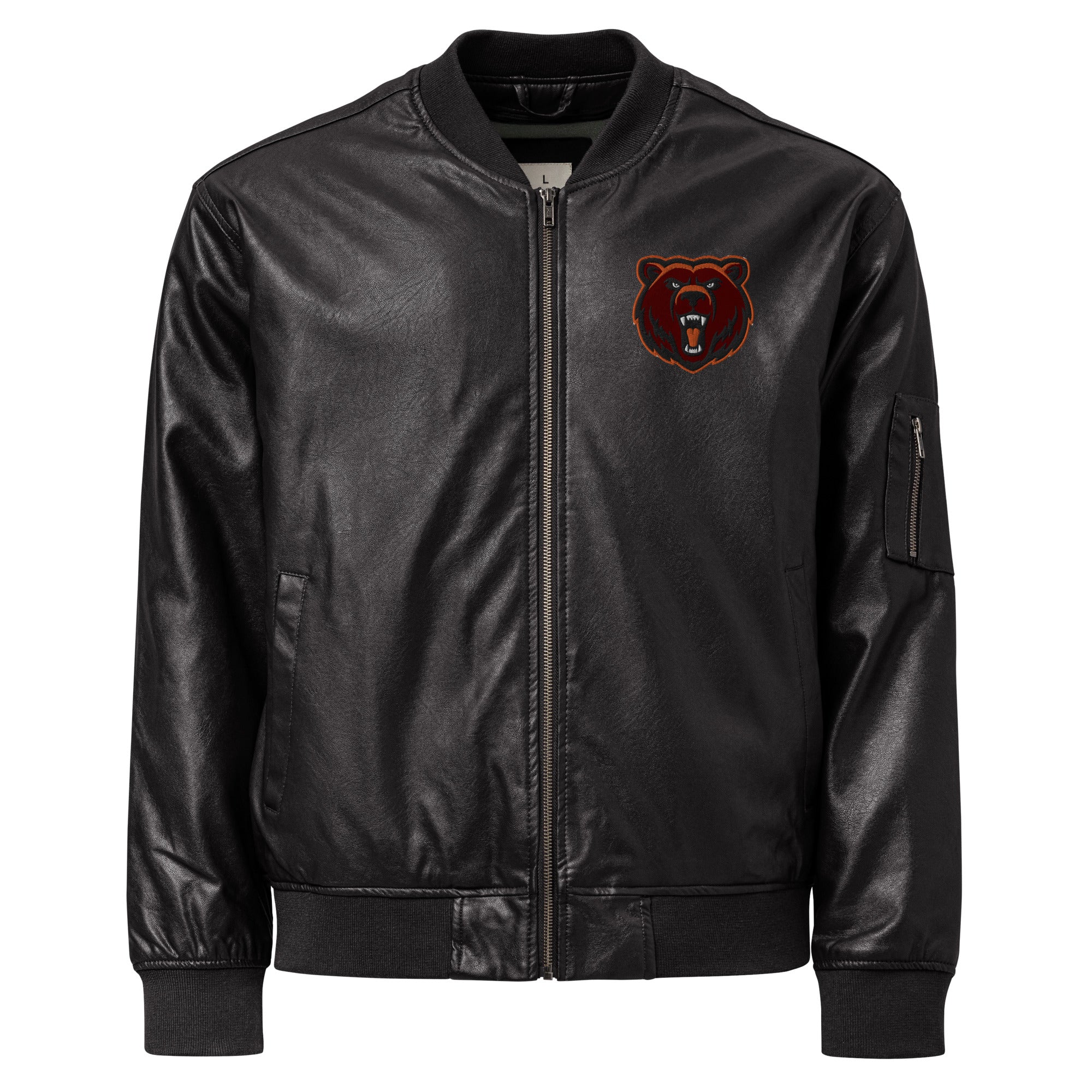 Northrop H.S. Faux Leather Bomber Jacket