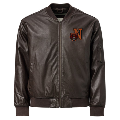 Northrop H.S. Faux Leather Bomber Jacket
