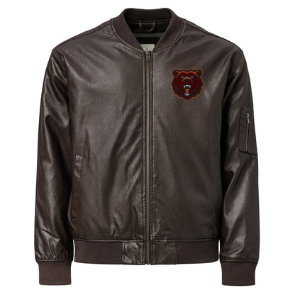 Northrop H.S. Faux Leather Bomber Jacket