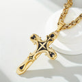 [Thickened Stainless Steel Cross Necklace] High Quality Thickened Stainless Steel Cross Necklace