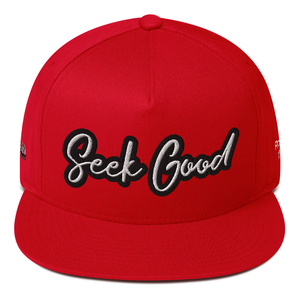 Seek Good- Flat Bill Cap