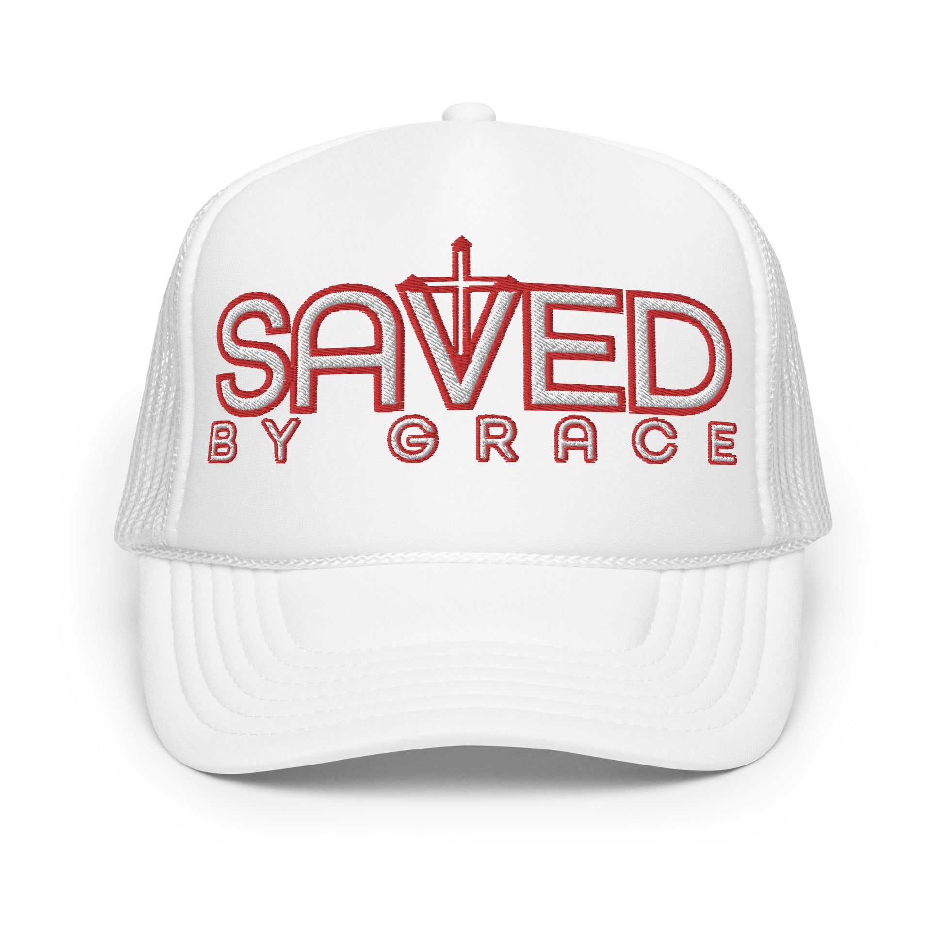 SAVED BY GRACE- Foam trucker hat