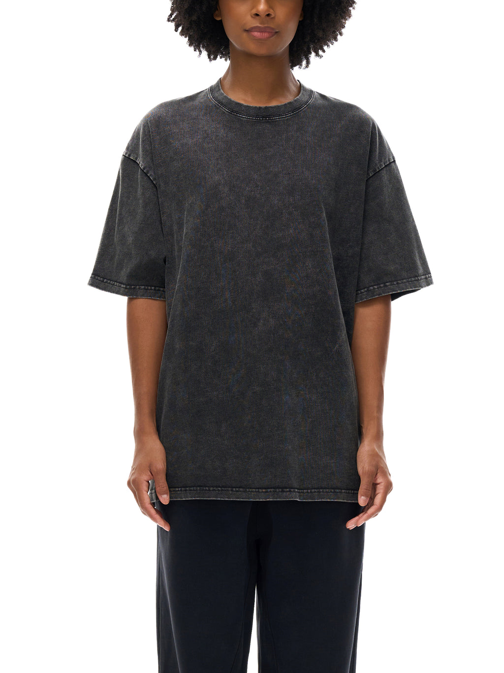 FEARLESS- Snow Washed Oversized Cotton T-Shirt