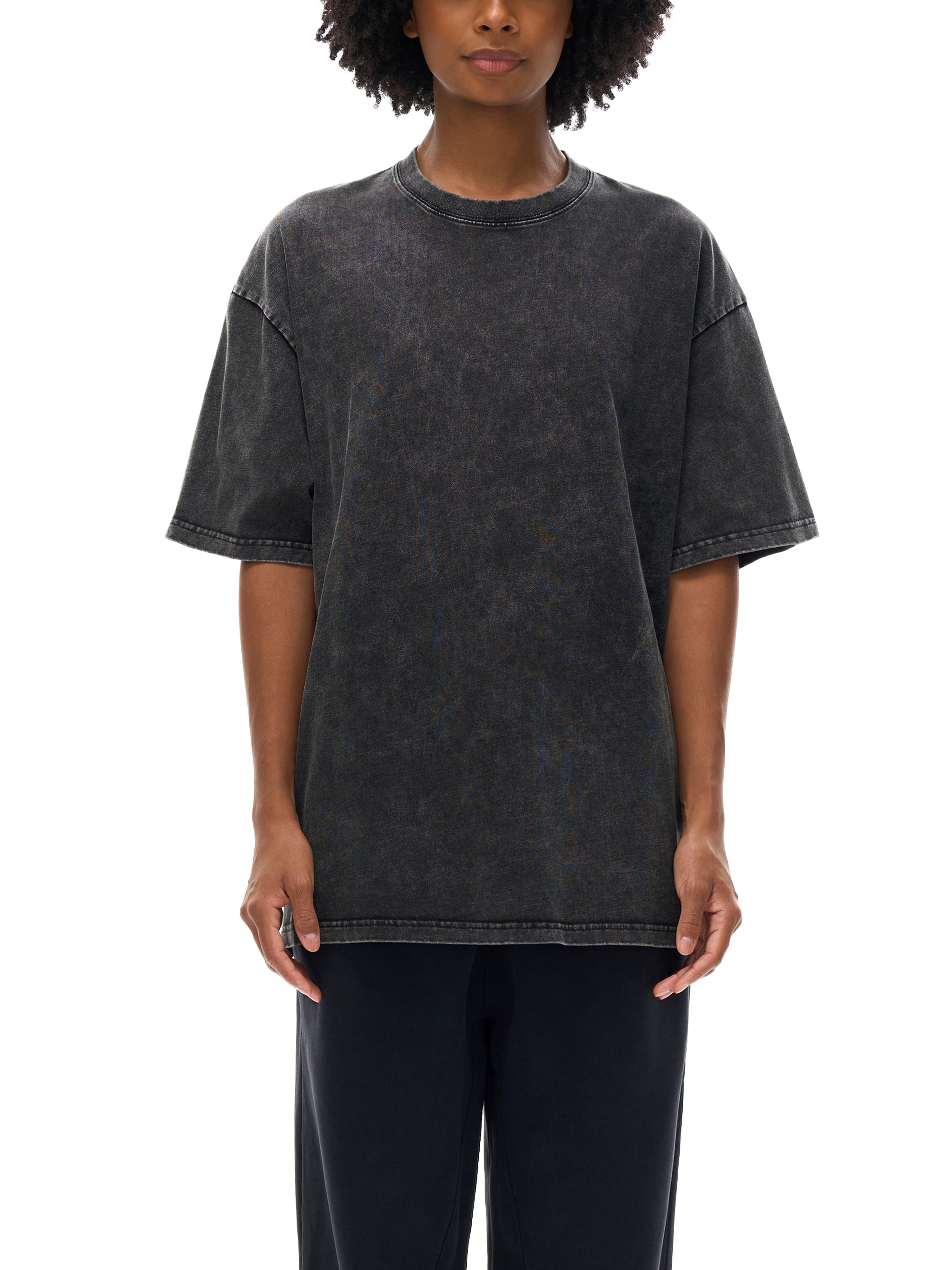 FEARLESS- Snow Washed Oversized Cotton T-Shirt