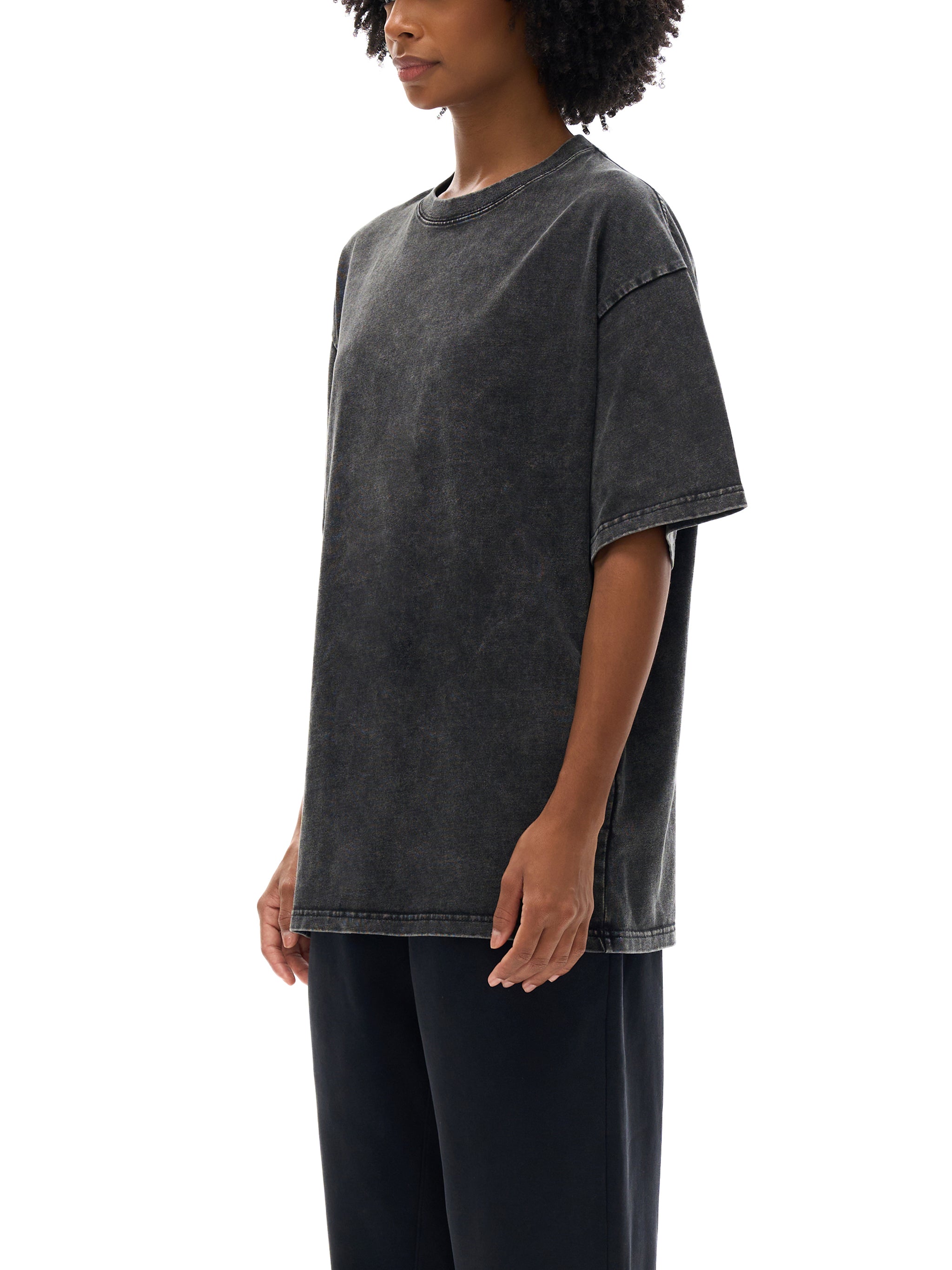 FEARLESS- Snow Washed Oversized Cotton T-Shirt