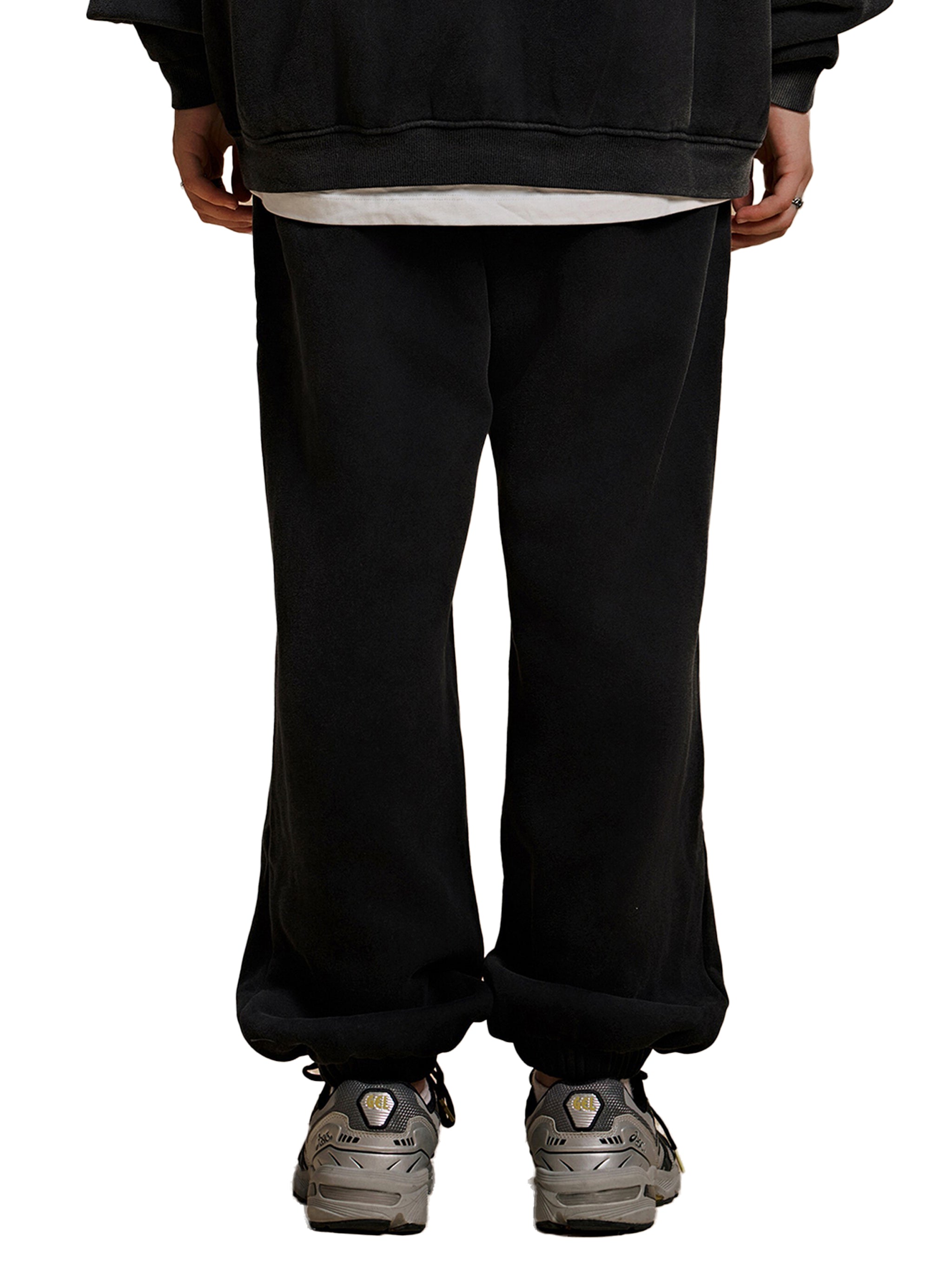 FEARLESS- Sun Fade Contrast Tape Fleece Jogged Sweatpants