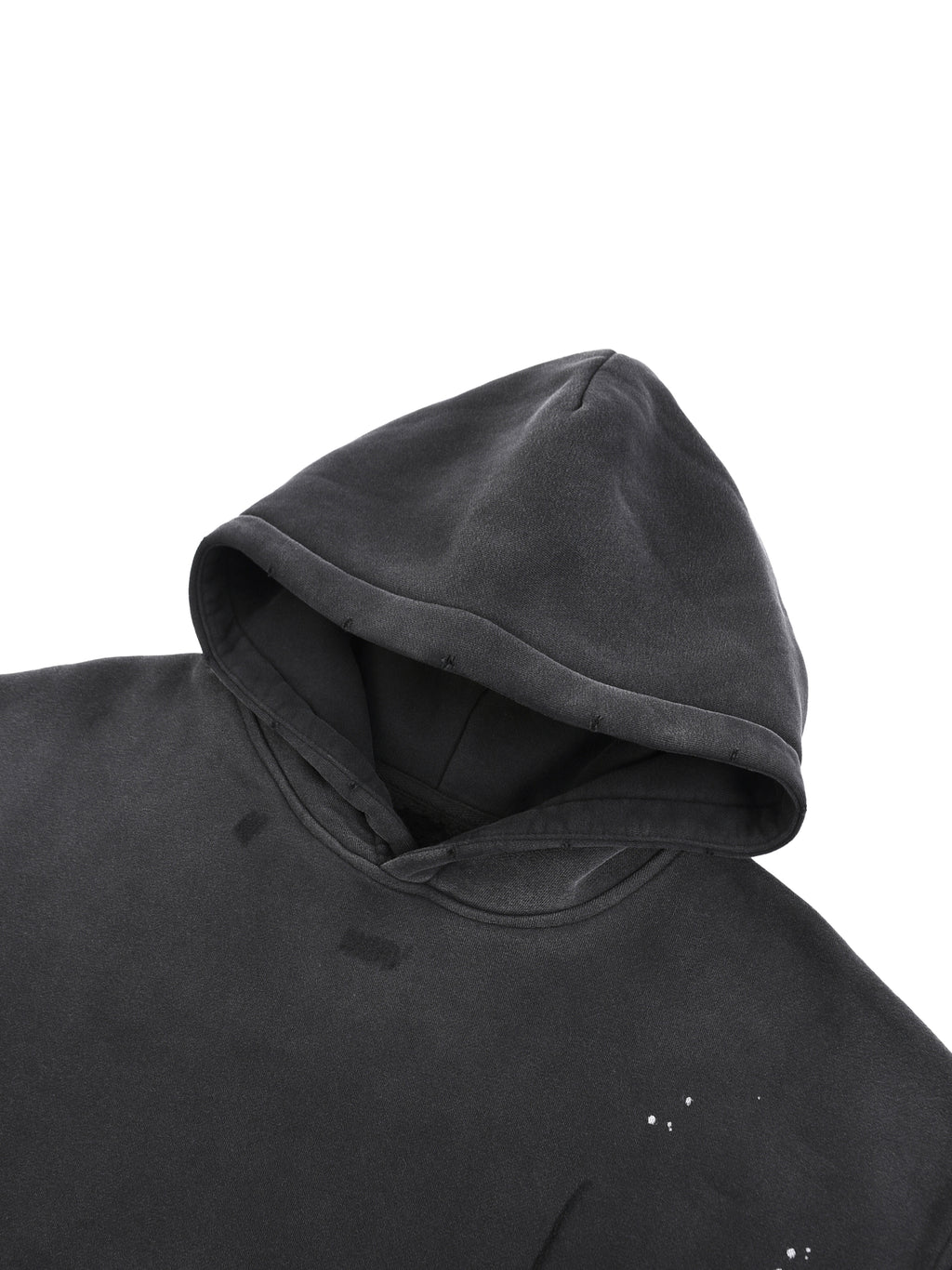 FEARLESS- Vintage Washed Frayed Fleece Hoodie