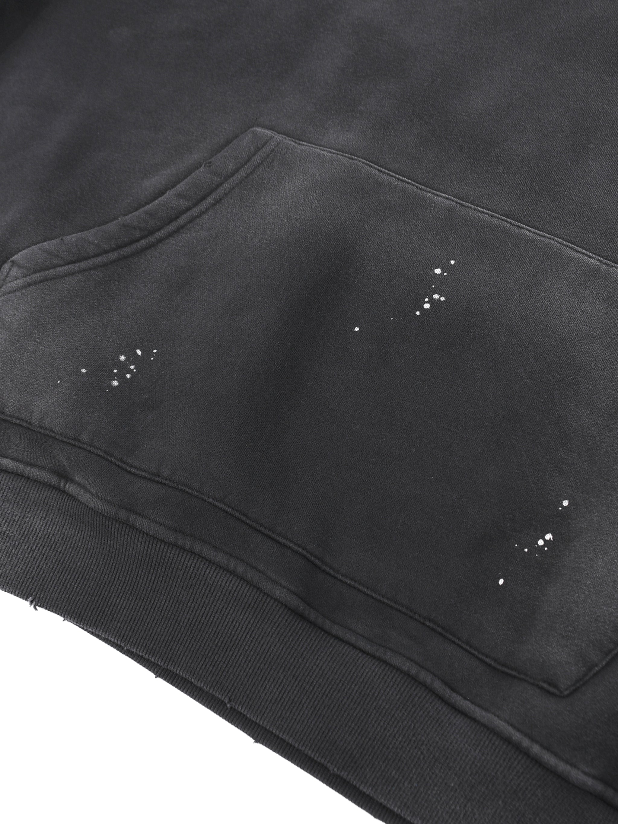 FEARLESS- Vintage Washed Frayed Fleece Hoodie