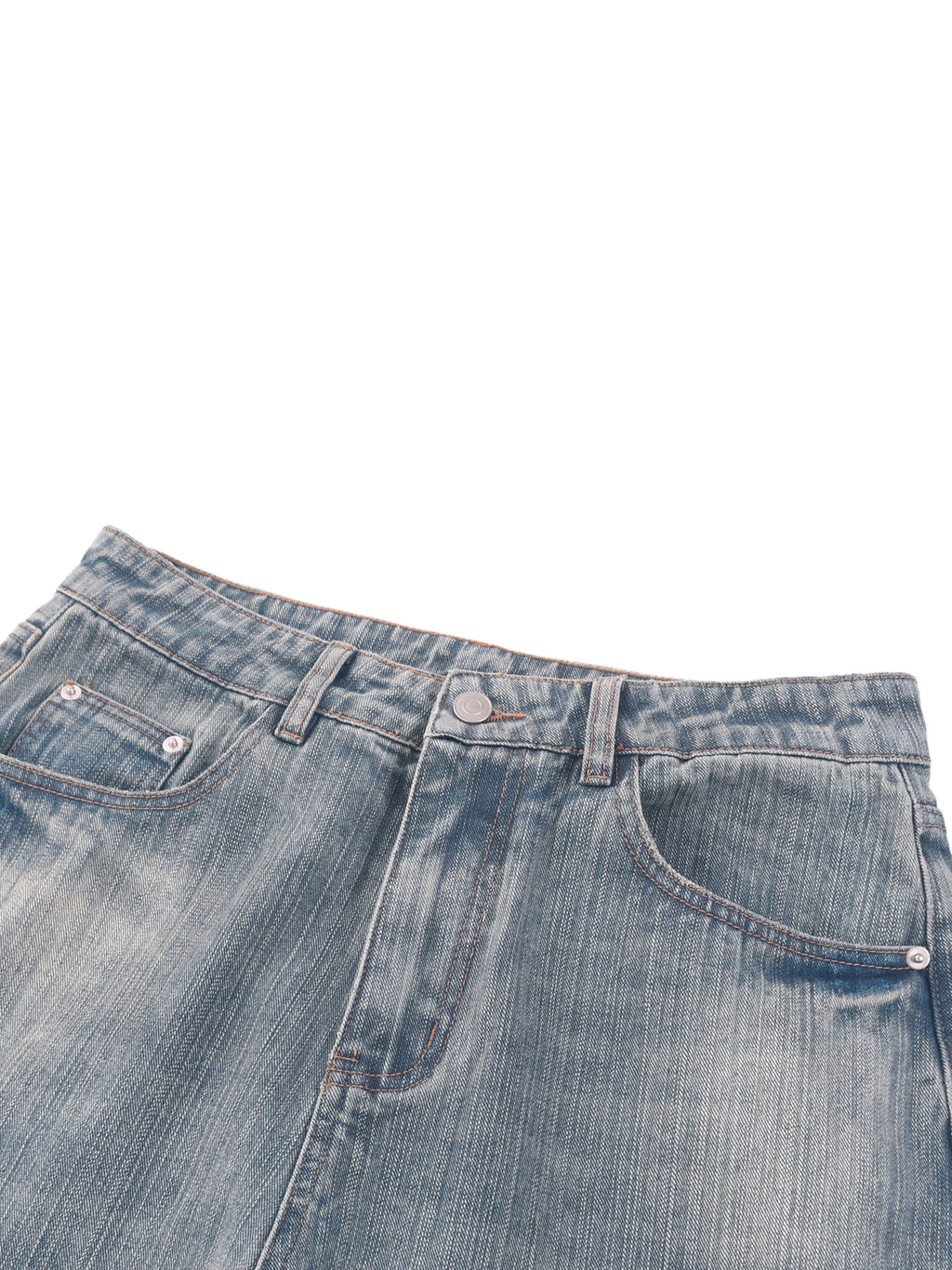 FEARLESS- Vintage Wash Distressed Denim Jeans