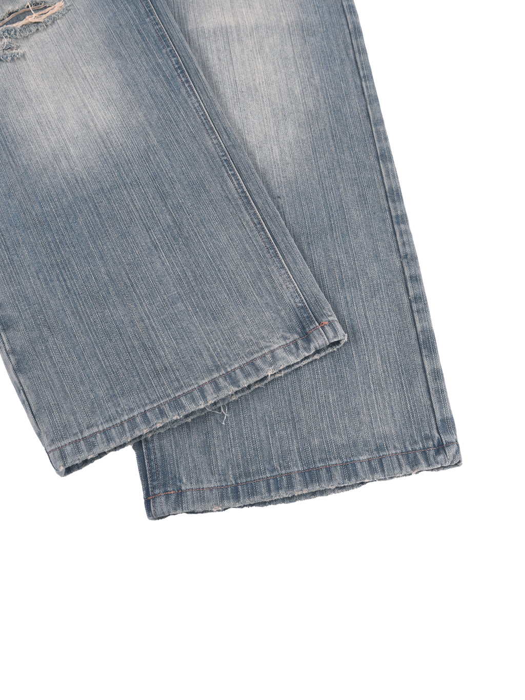 FEARLESS- Vintage Wash Distressed Denim Jeans