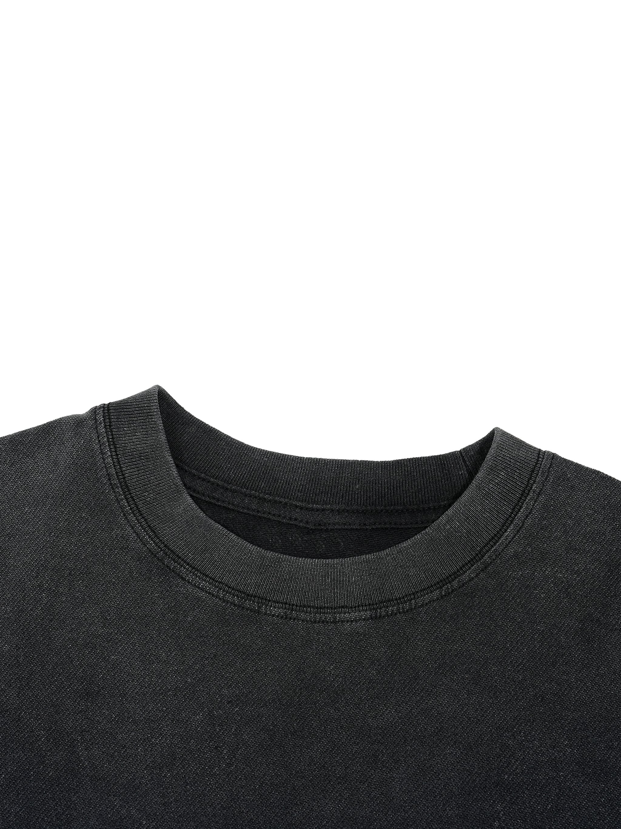 FEARLESS- Vintage Wash Boxy Distressed Hem T-Shirt