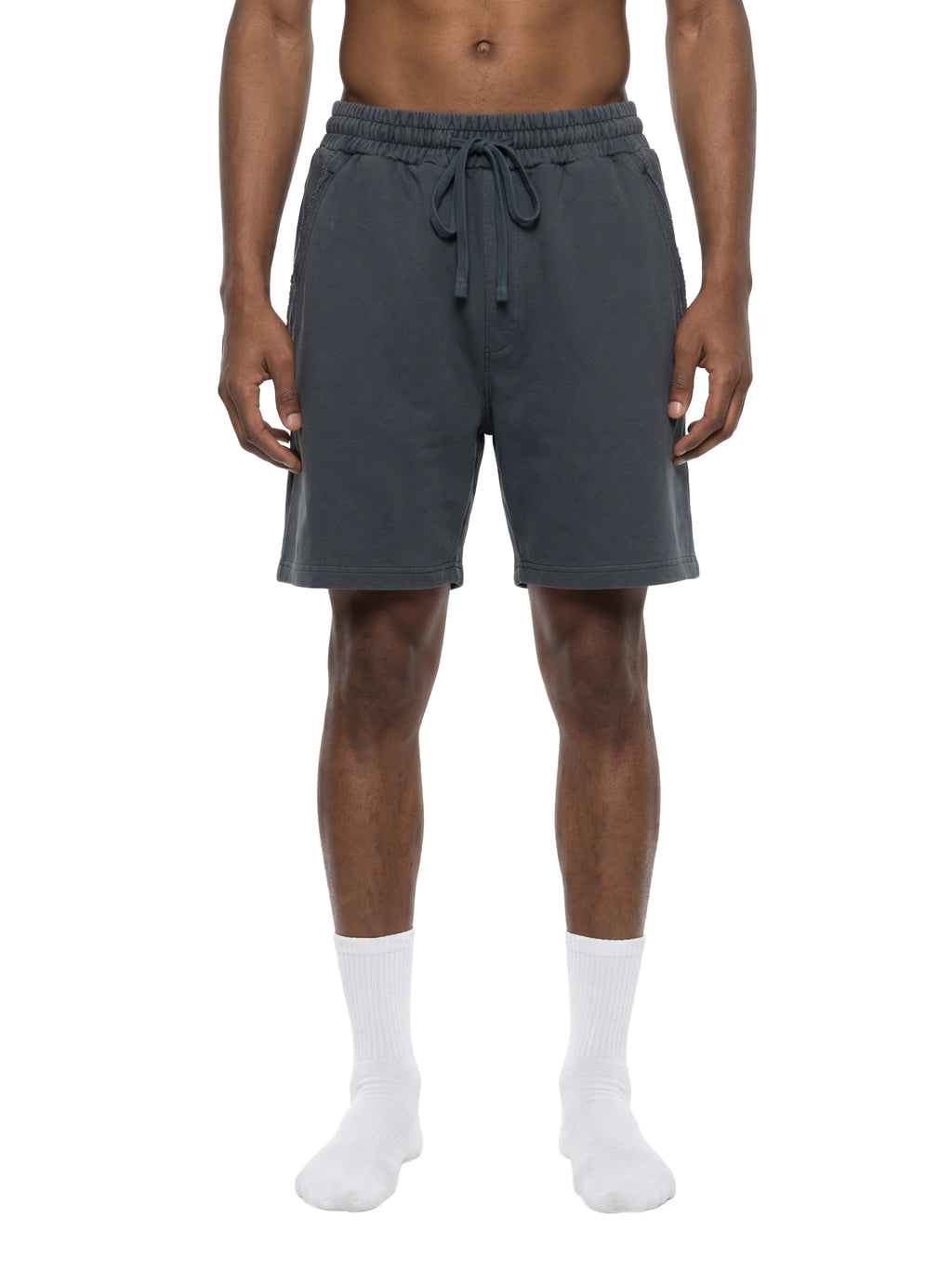 FEARLESS- Unisex Vintage Wash Raw Edge Shorts